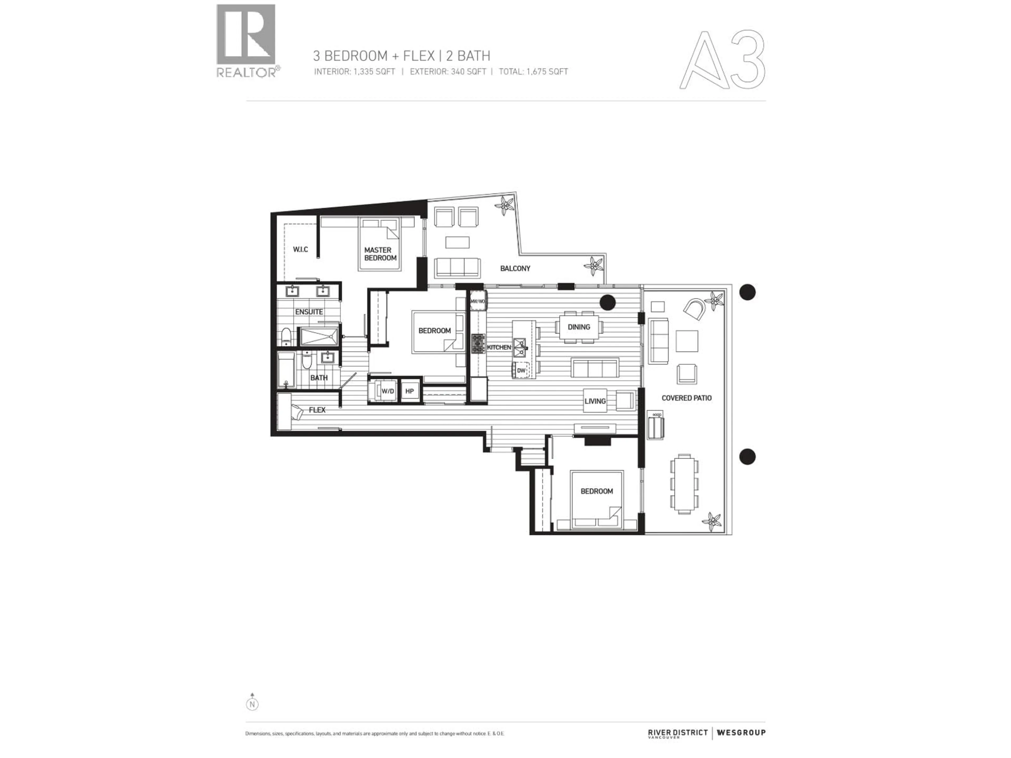 Floor plan for 320 - 3538 SAWMILL CRESCENT, Vancouver British Columbia V5S0J8