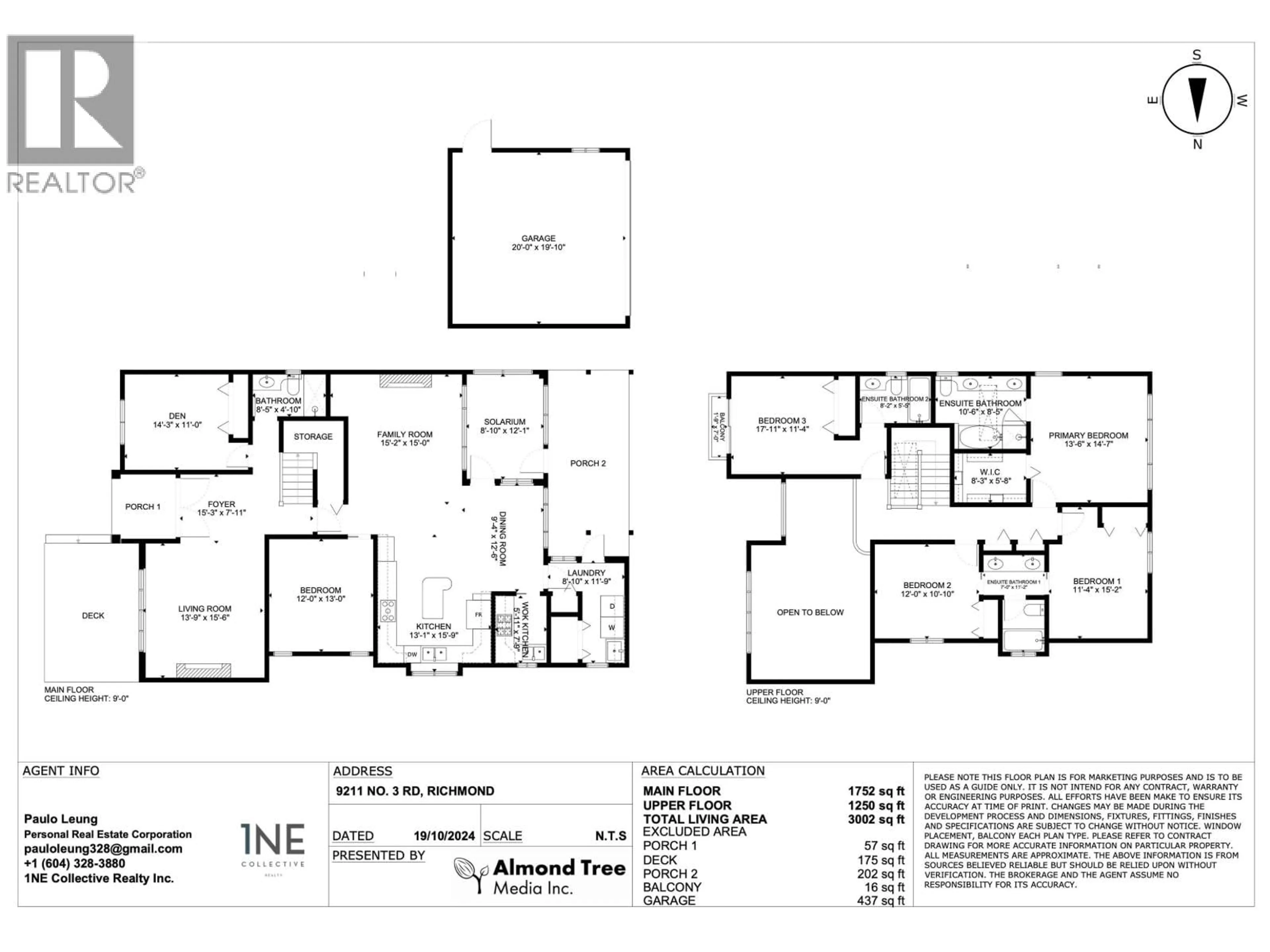 Floor plan for 9211 NO. 3 ROAD, Richmond British Columbia V7A1W1