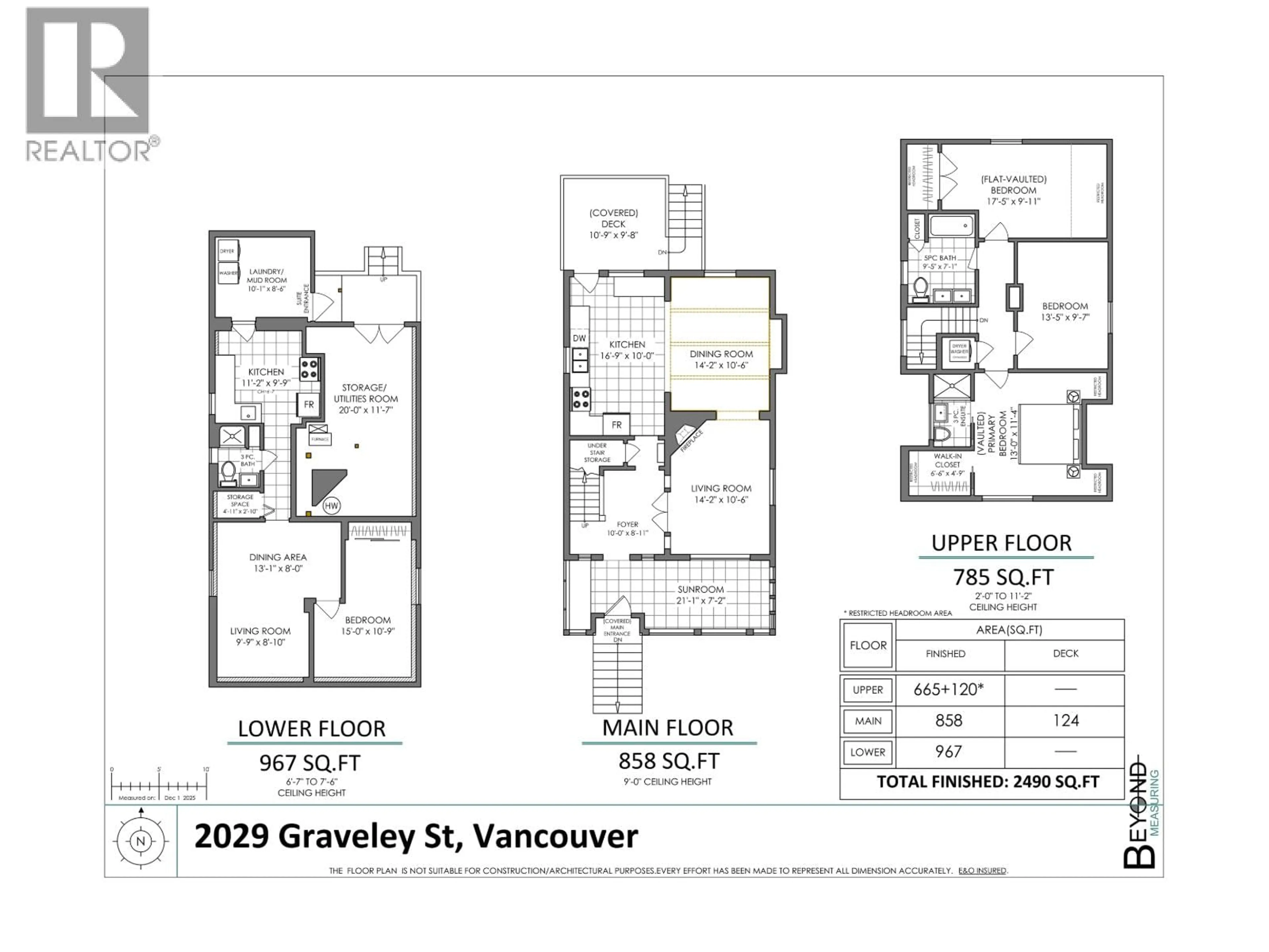 Floor plan for 2029 GRAVELEY STREET, Vancouver British Columbia V5L3B6