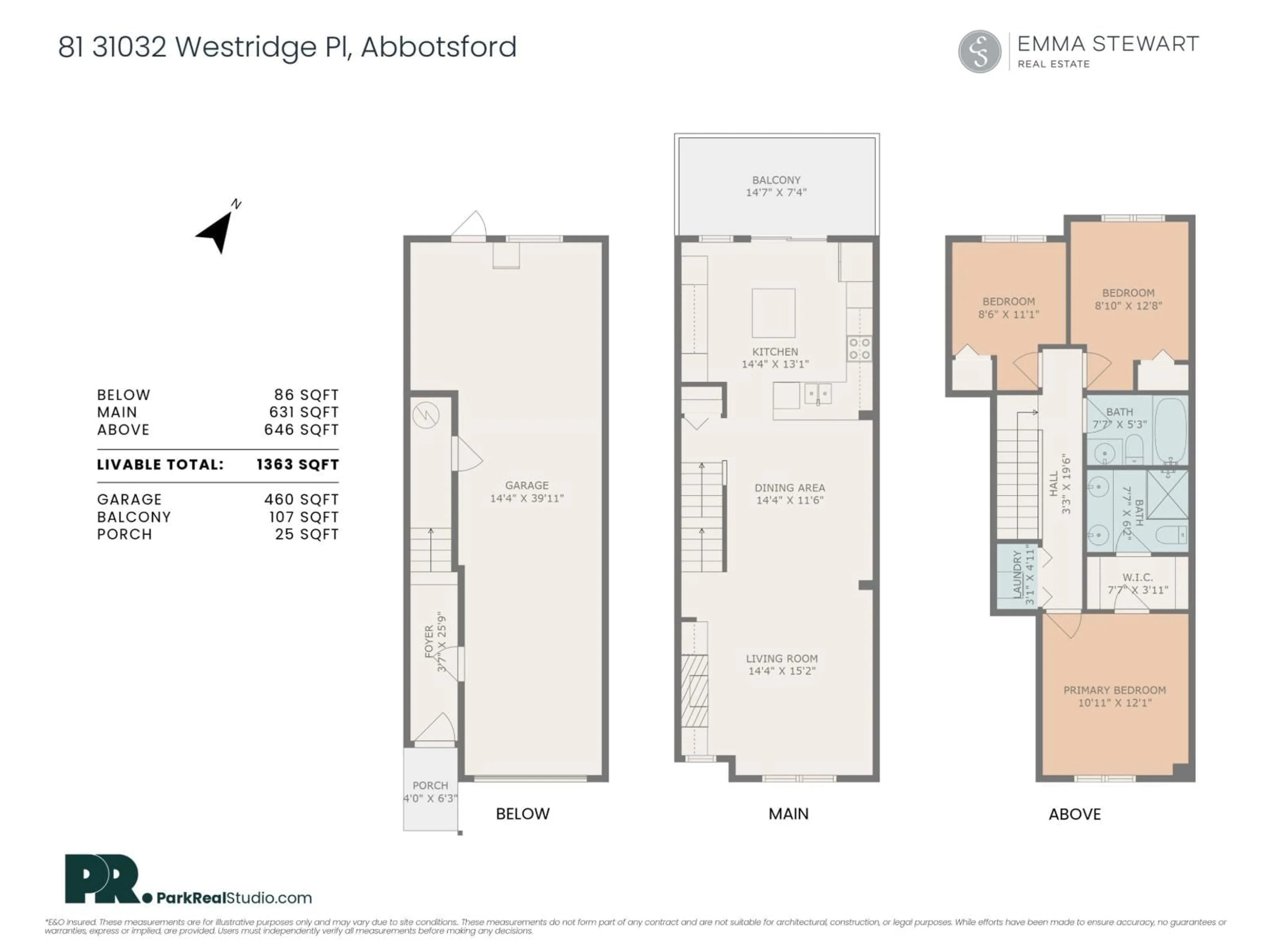 Floor plan for 81 - 31032 WESTRIDGE PLACE, Abbotsford British Columbia V2T0C6