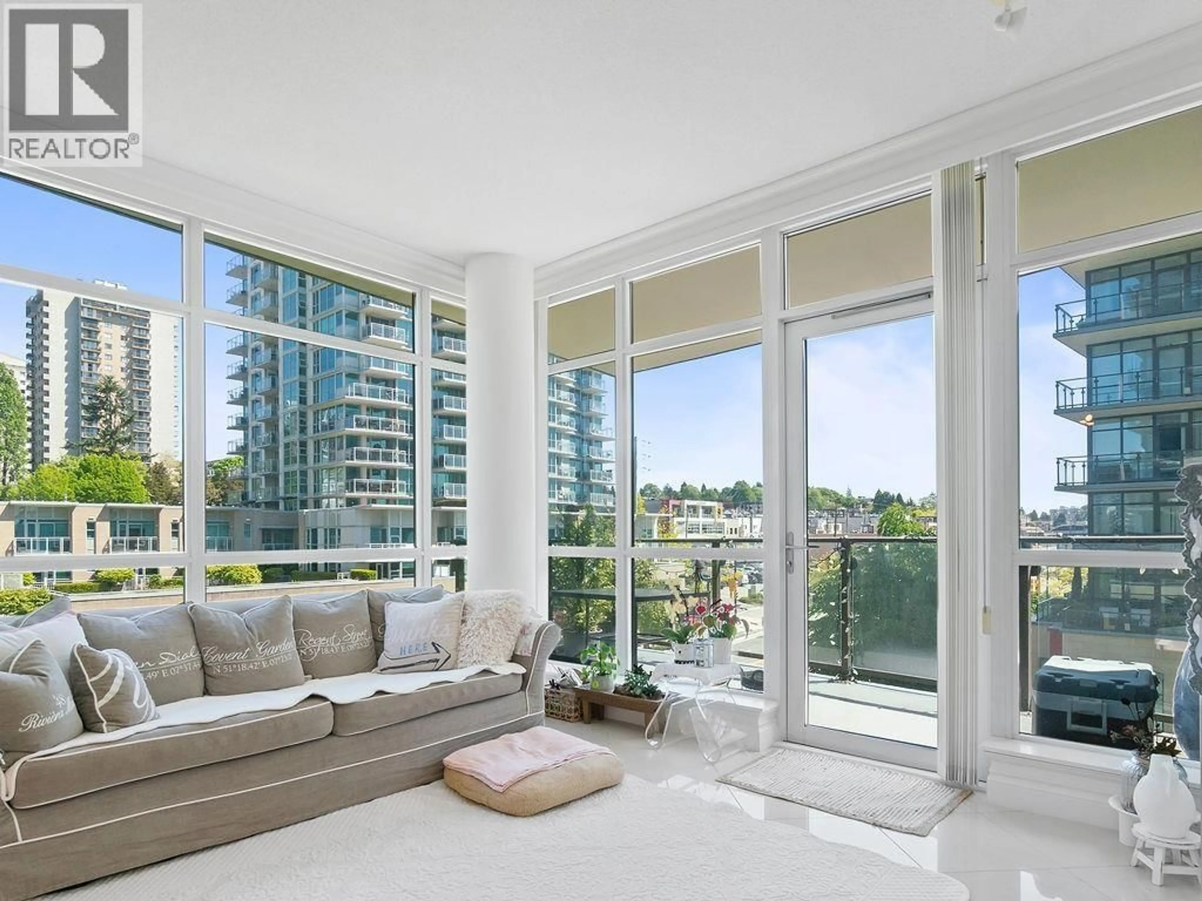 Living room with furniture, unknown for 602 - 162 VICTORY SHIP WAY, North Vancouver British Columbia V7L0B4