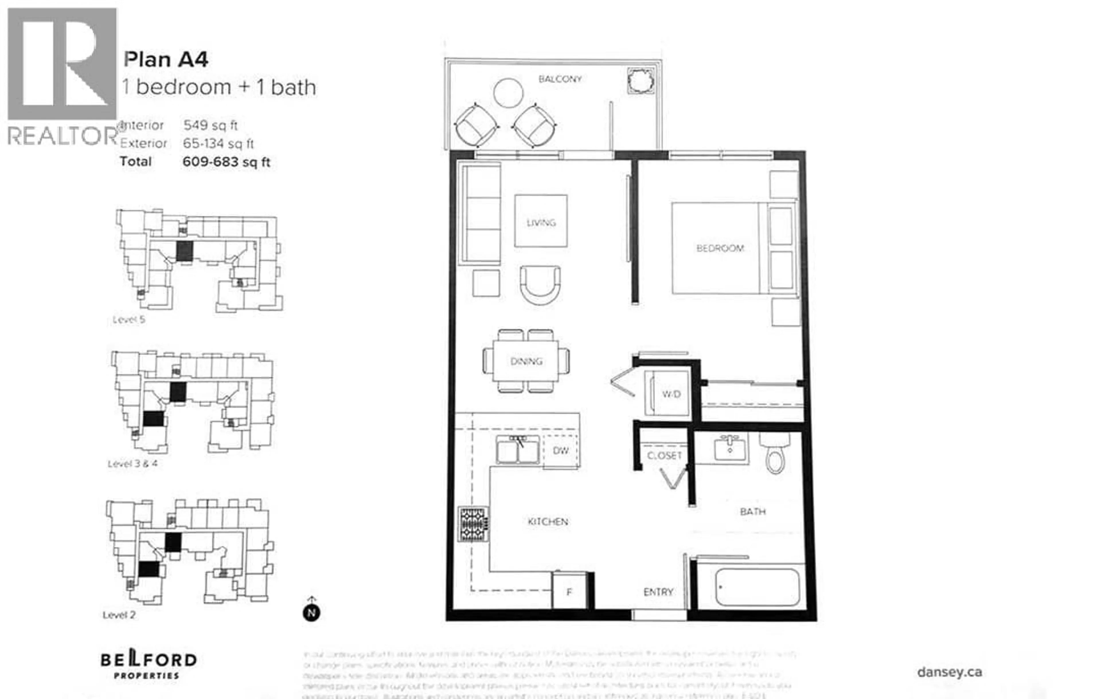Floor plan for 417 - 599 DANSEY AVENUE, Coquitlam British Columbia V3J5S4