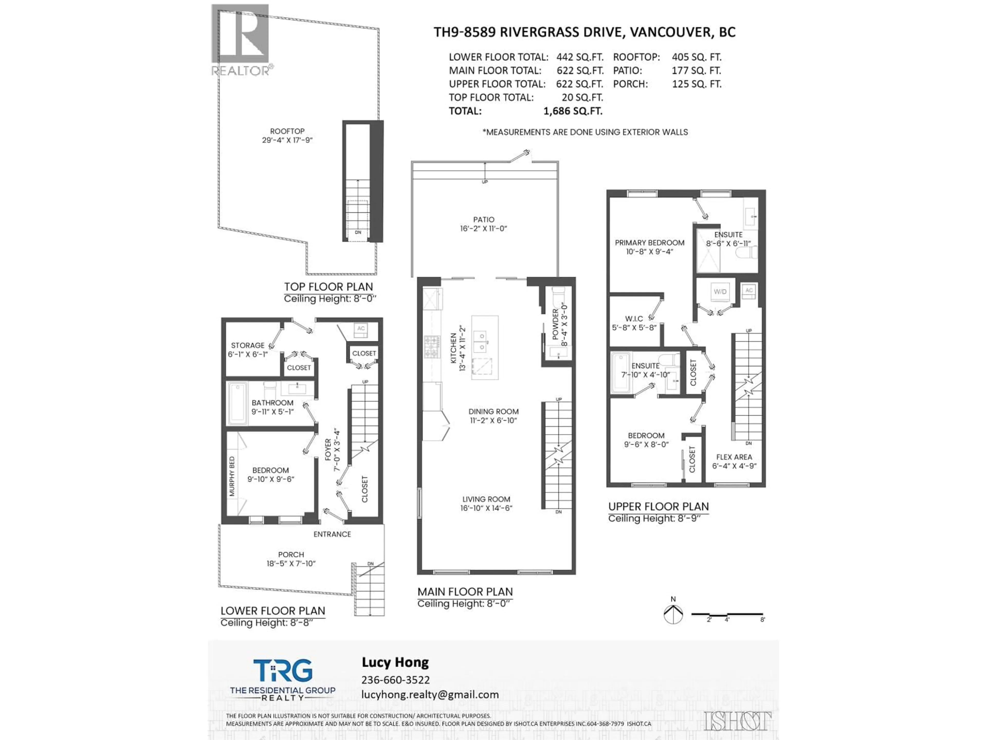 Floor plan for 9 - 8589 RIVERGRASS DRIVE, Vancouver British Columbia V5S0J7