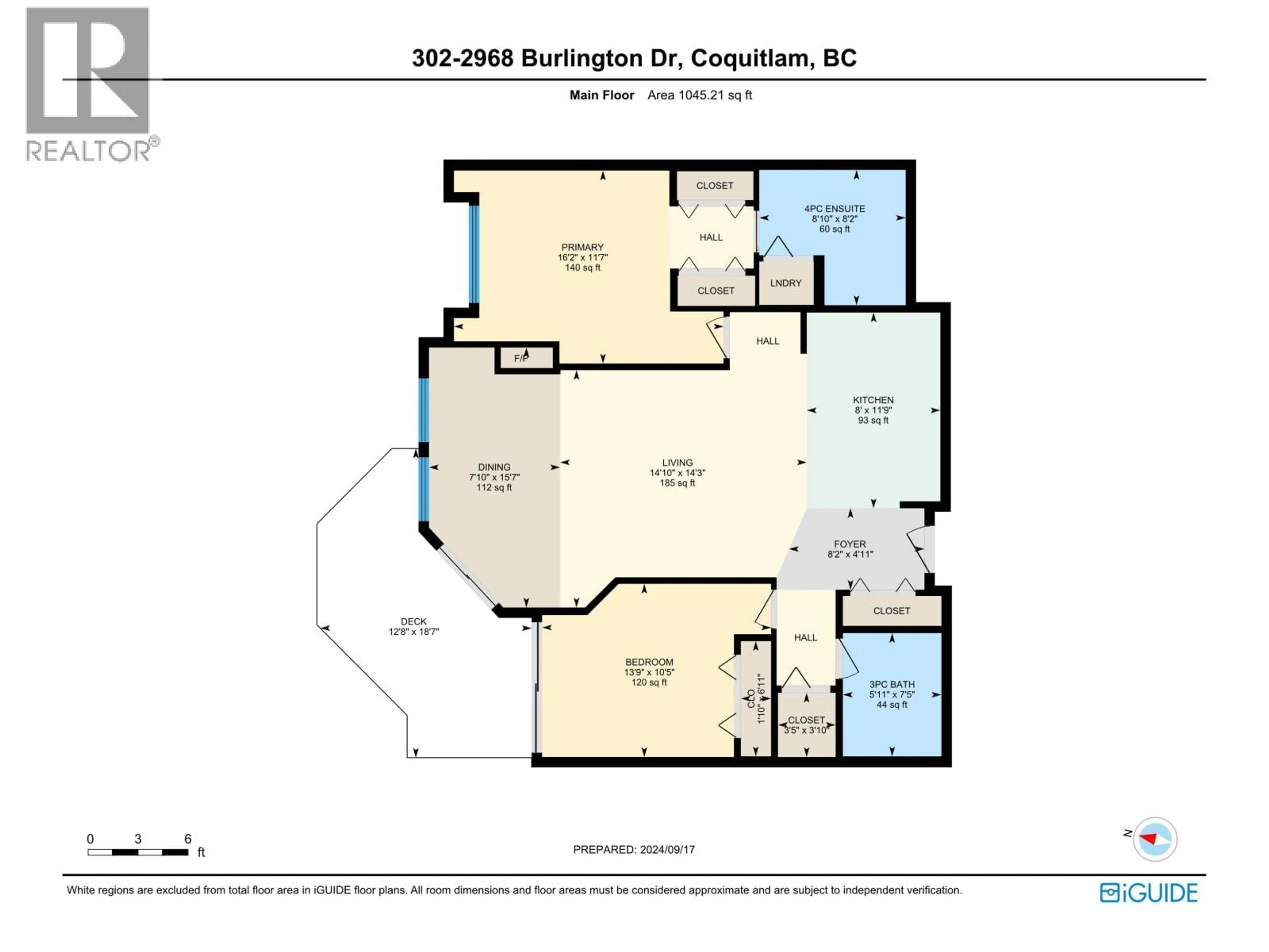 Floor plan for 302 - 2968 BURLINGTON DRIVE, Coquitlam British Columbia V3B7N4