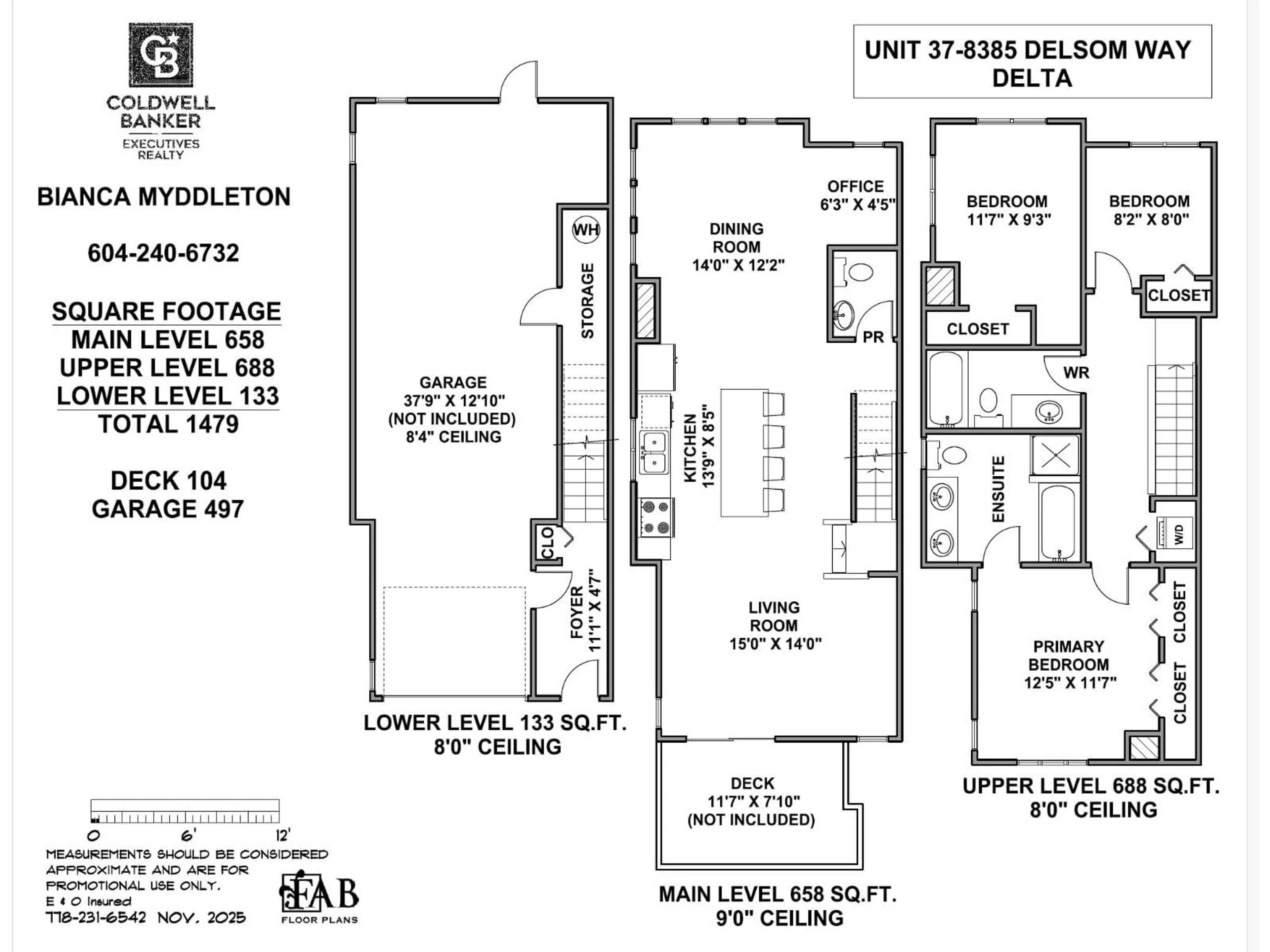 Floor plan for 37 - 8385 DELSOM WAY, Delta British Columbia V4C0A3