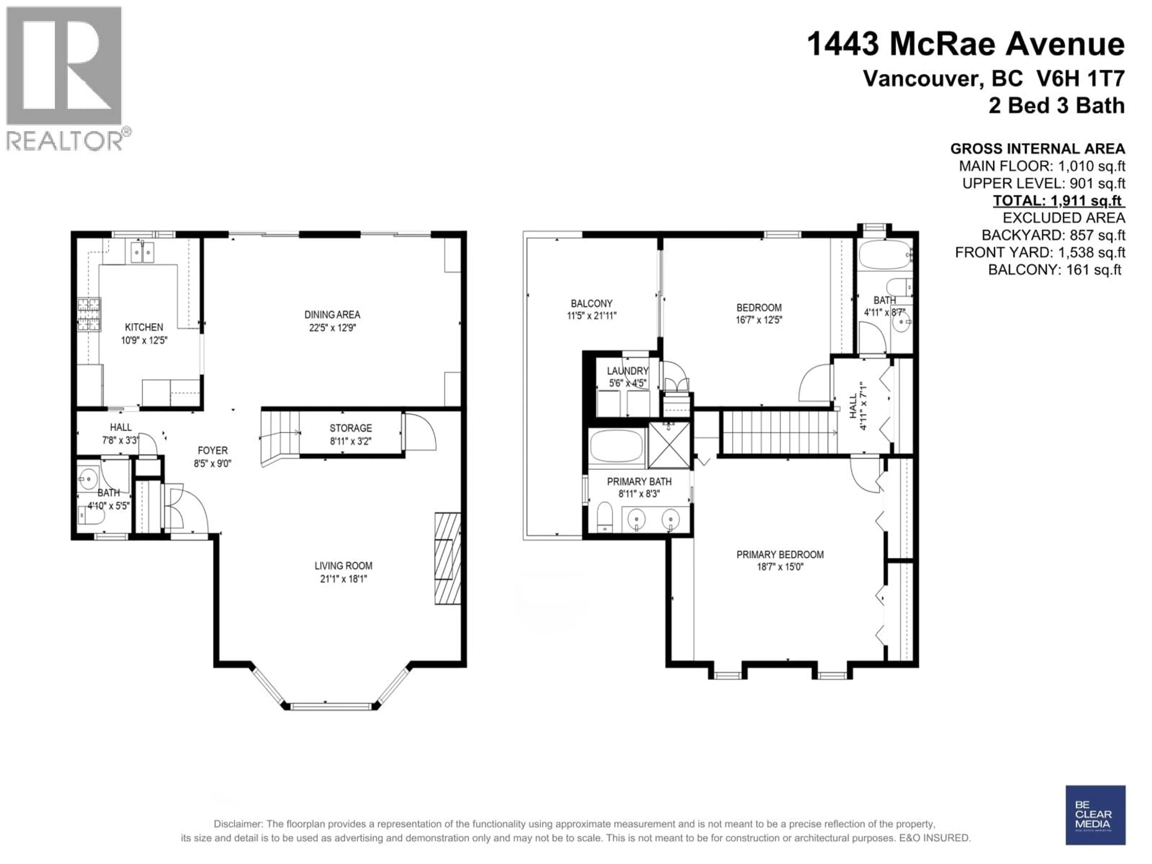Floor plan for 1443 MCRAE AVENUE, Vancouver British Columbia V6H1V1