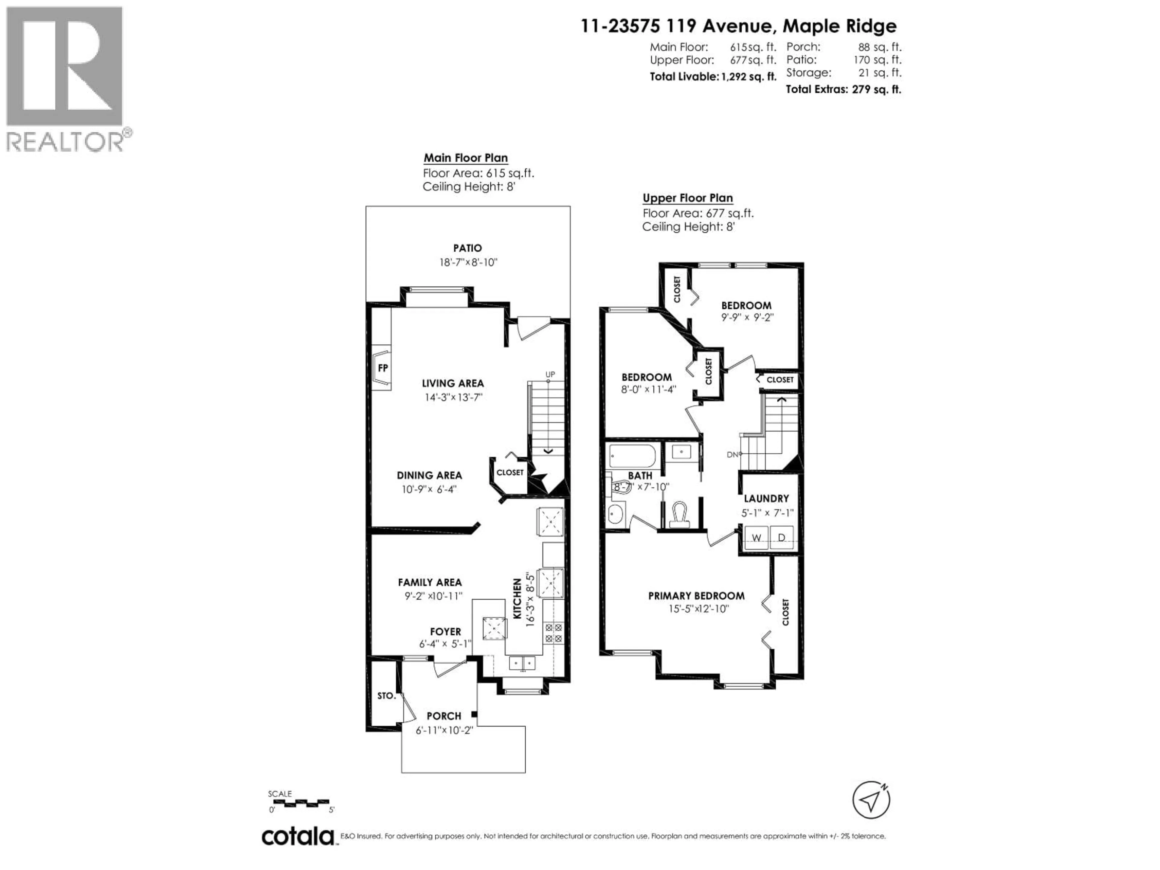 Floor plan for 11 - 23575 119TH STREET, Maple Ridge British Columbia V4R2P4