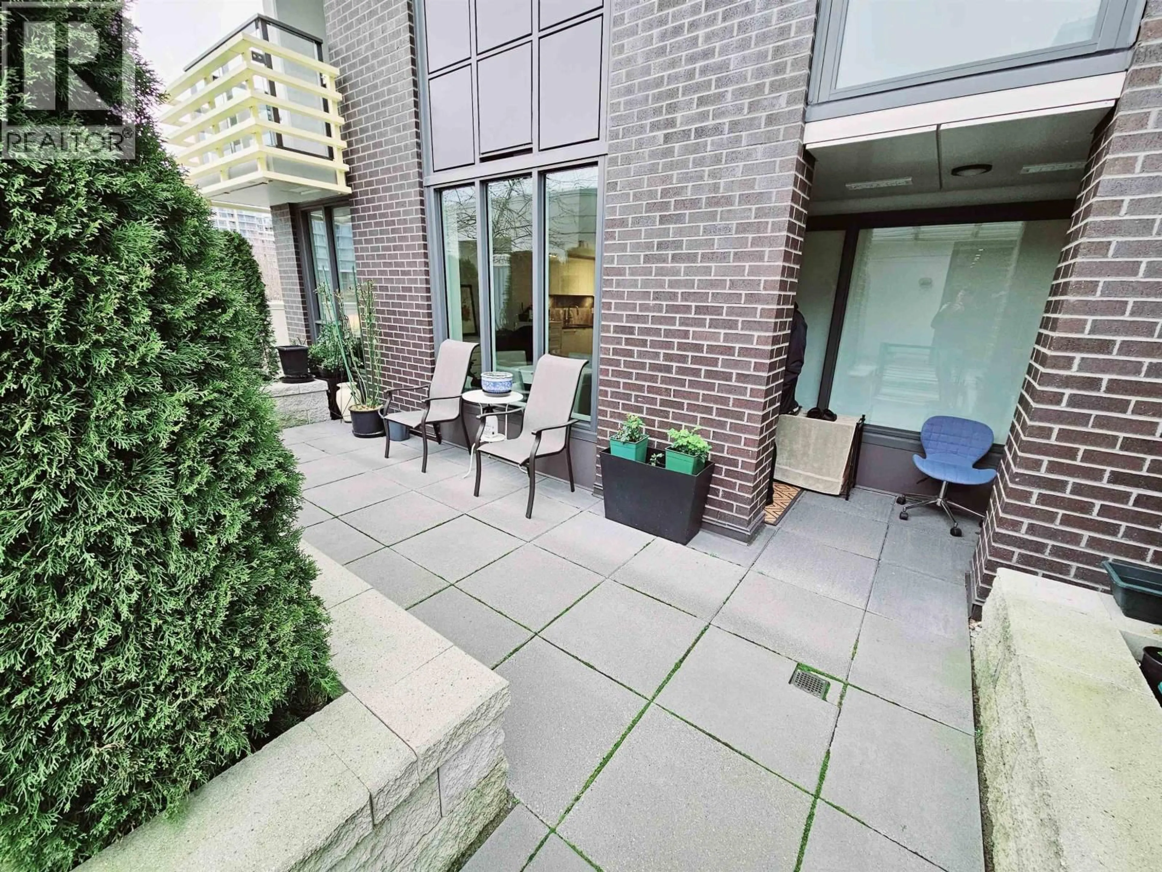 Patio, street for 307 - 3699 SEXSMITH ROAD, Richmond British Columbia V6X0W4