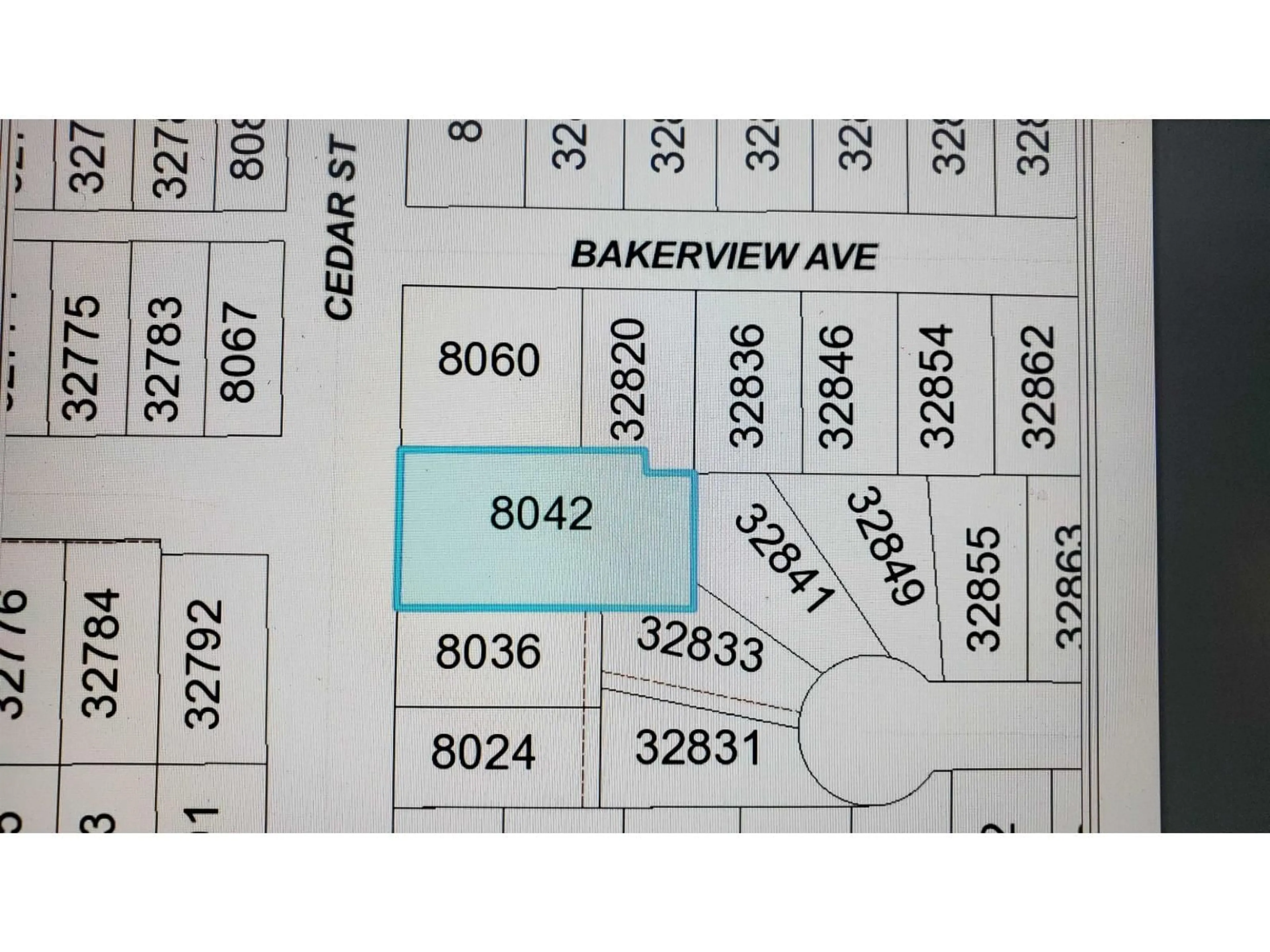 Picture of a map for 8042 CEDAR STREET, Mission British Columbia V2V3N1