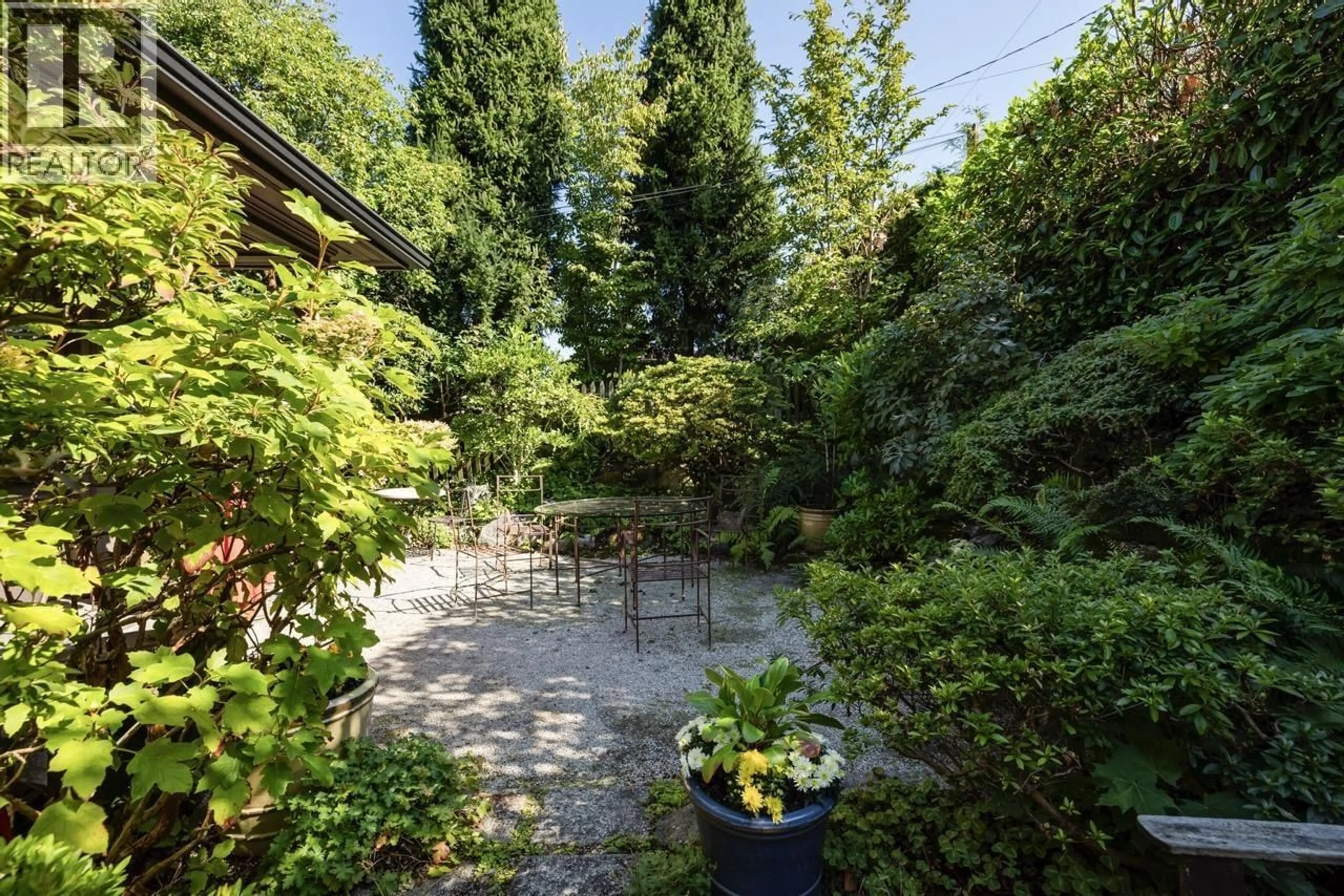 Patio, forest/trees view for 2533 WALLACE CRESCENT, Vancouver British Columbia V6R3V3