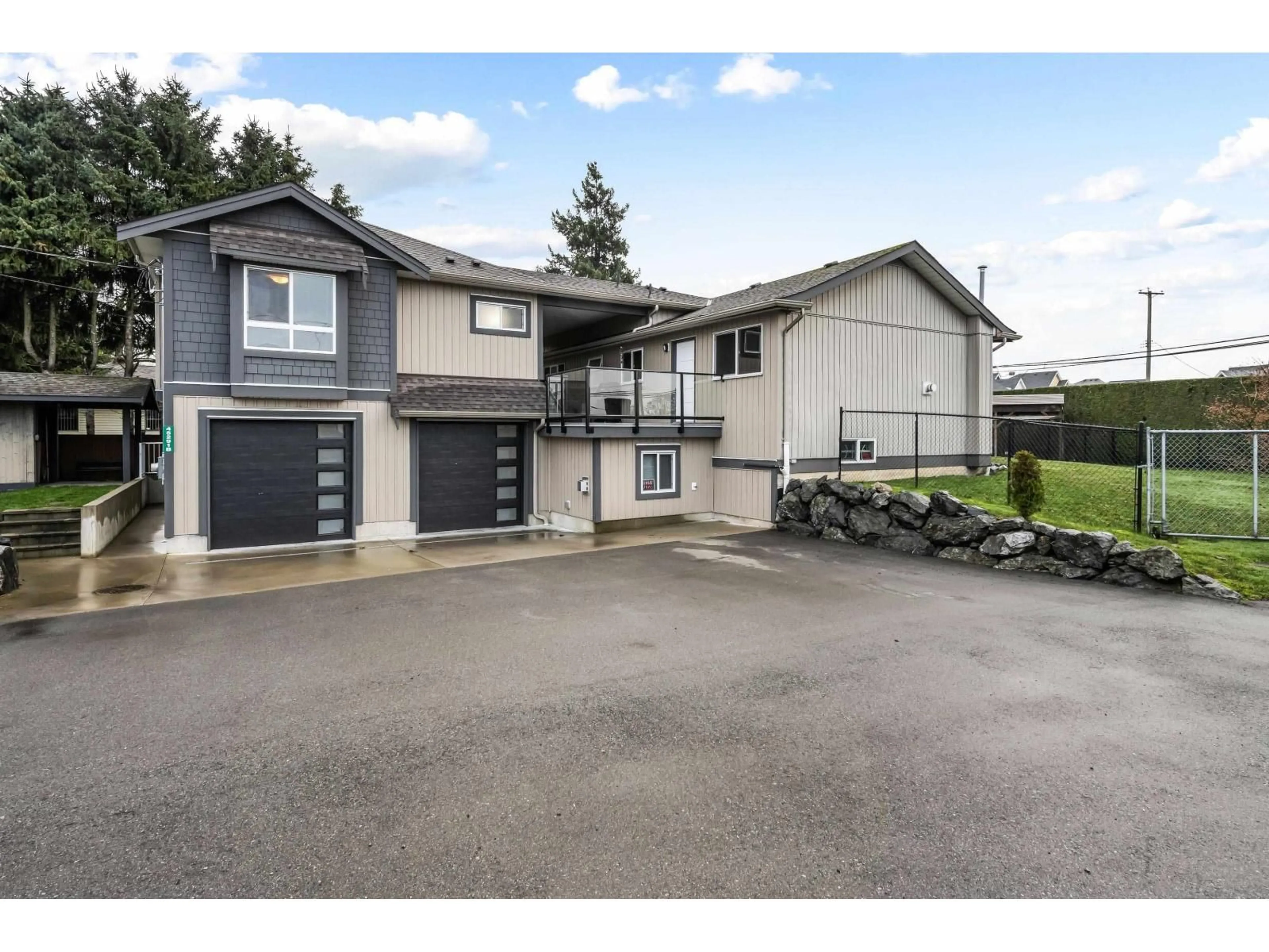 Home with vinyl exterior material, street for 45291 HAIG DRIVE, Chilliwack British Columbia V2R1K3