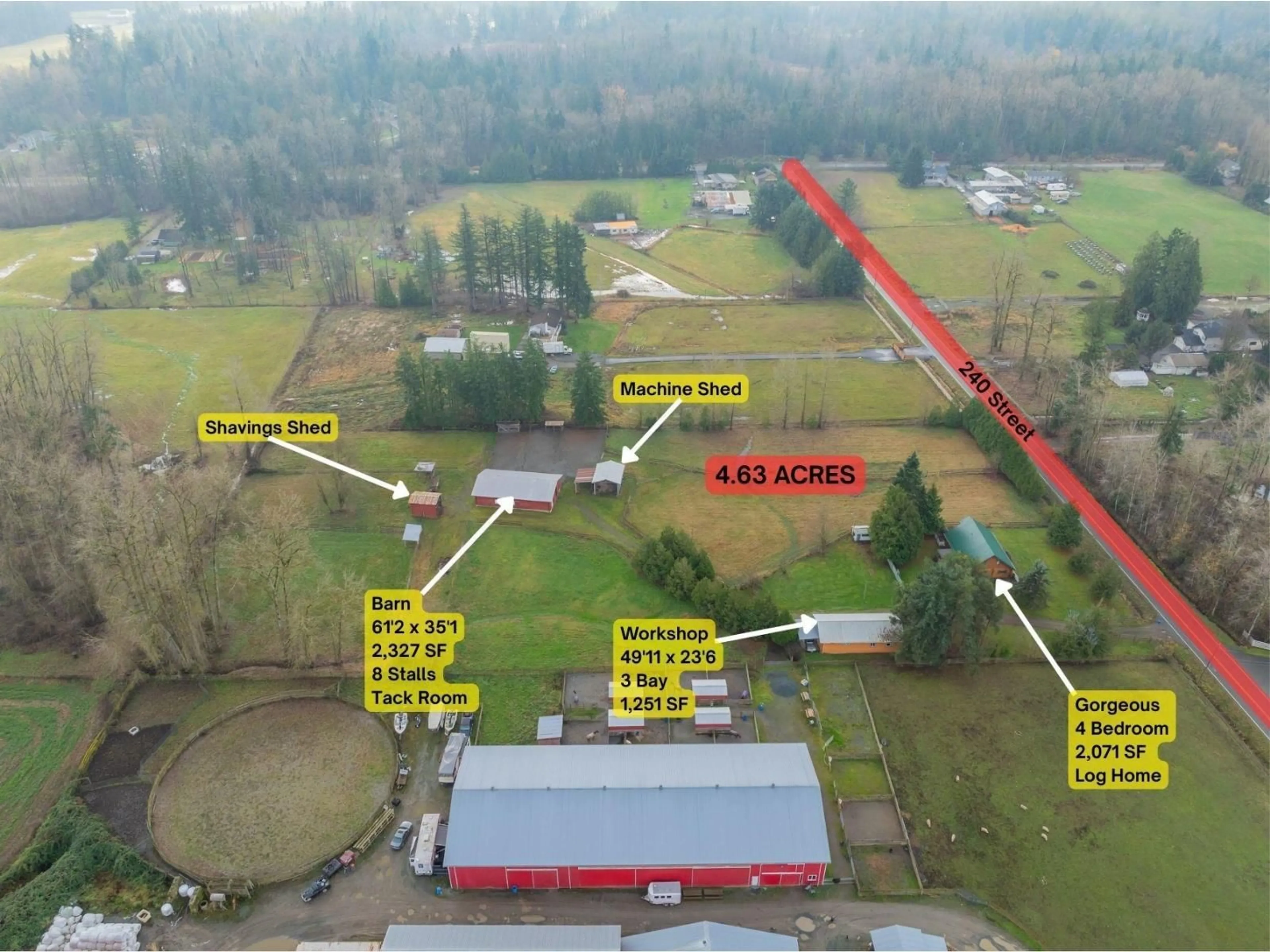 A pic from outside/outdoor area/front of a property/back of a property/a pic from drone, building for 188 240 STREET, Langley British Columbia V2Z2X5