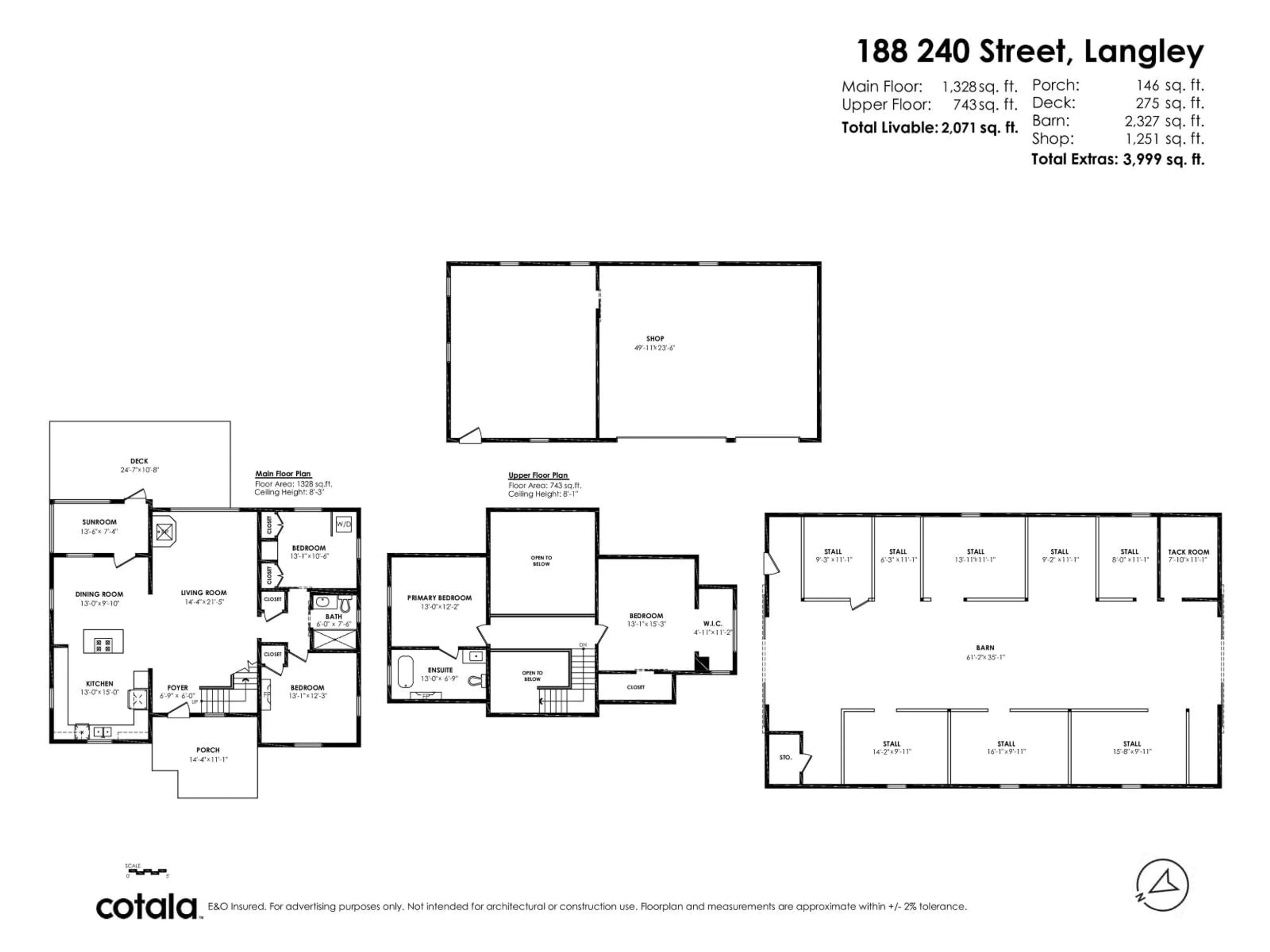 Floor plan for 188 240 STREET, Langley British Columbia V2Z2X5