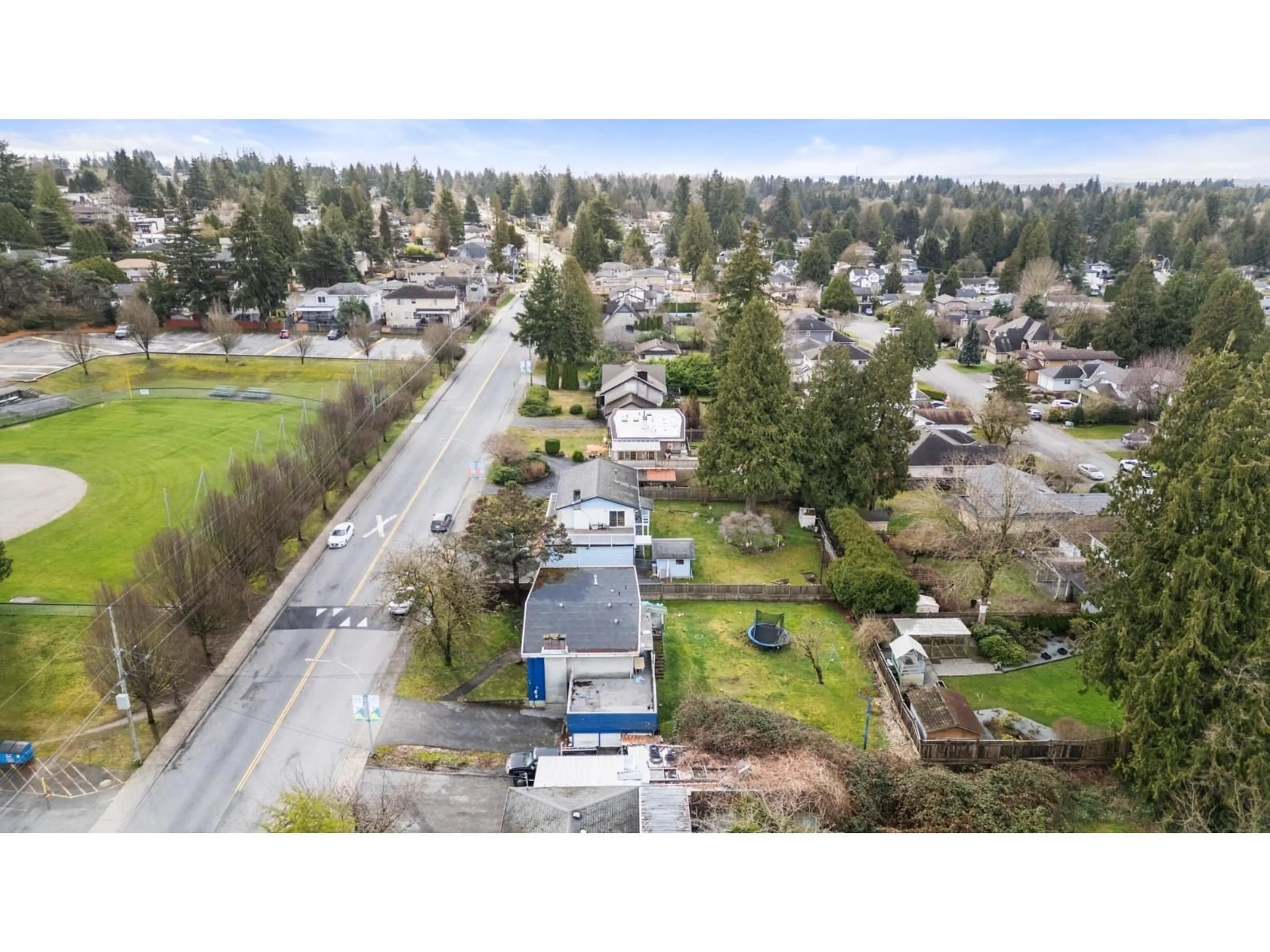 A pic from outside/outdoor area/front of a property/back of a property/a pic from drone, street for 9185 112 STREET, Delta British Columbia V4C4X7