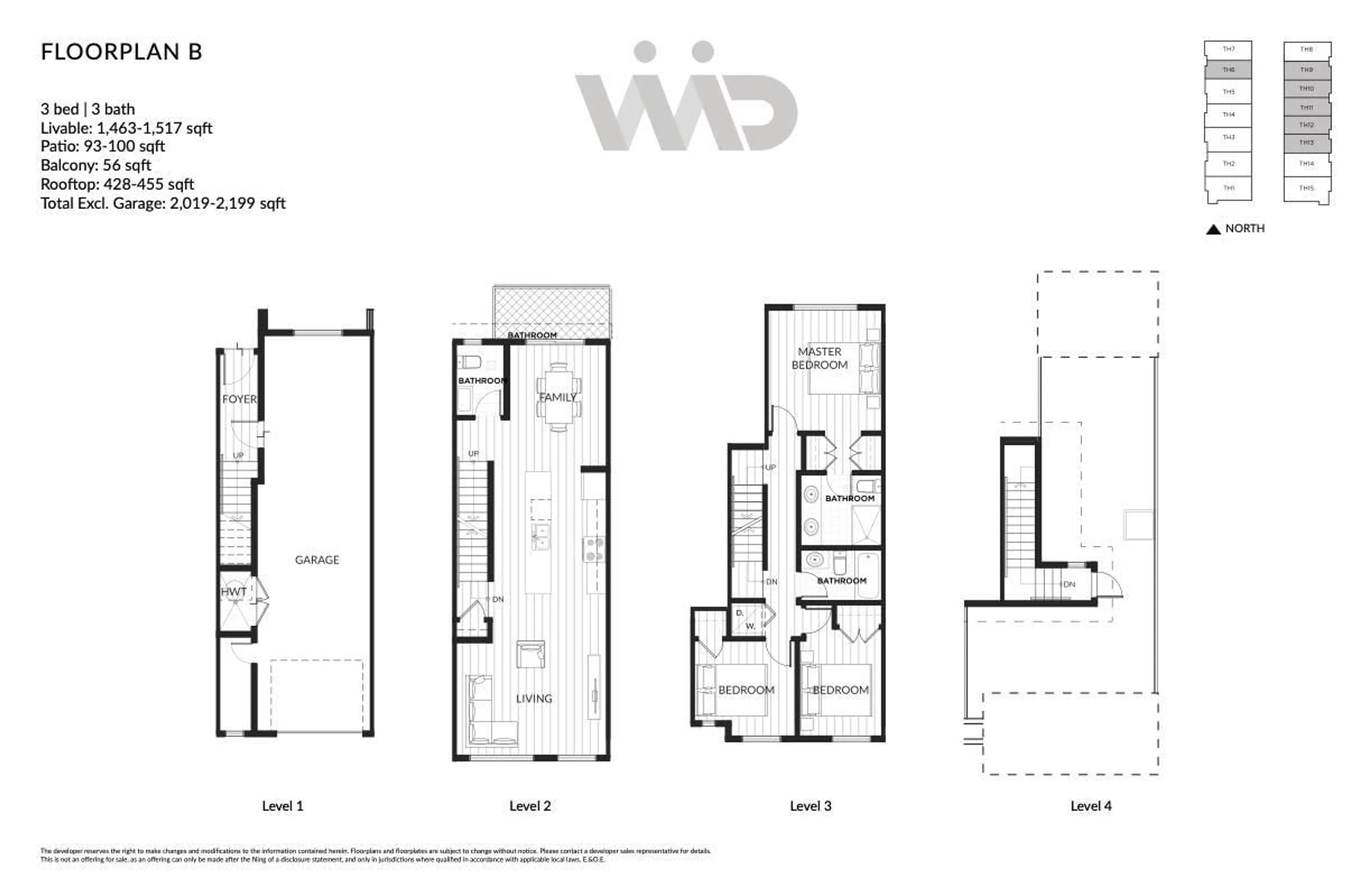 Floor plan for 12 - 19667 55A AVENUE, Langley British Columbia V3A3X1