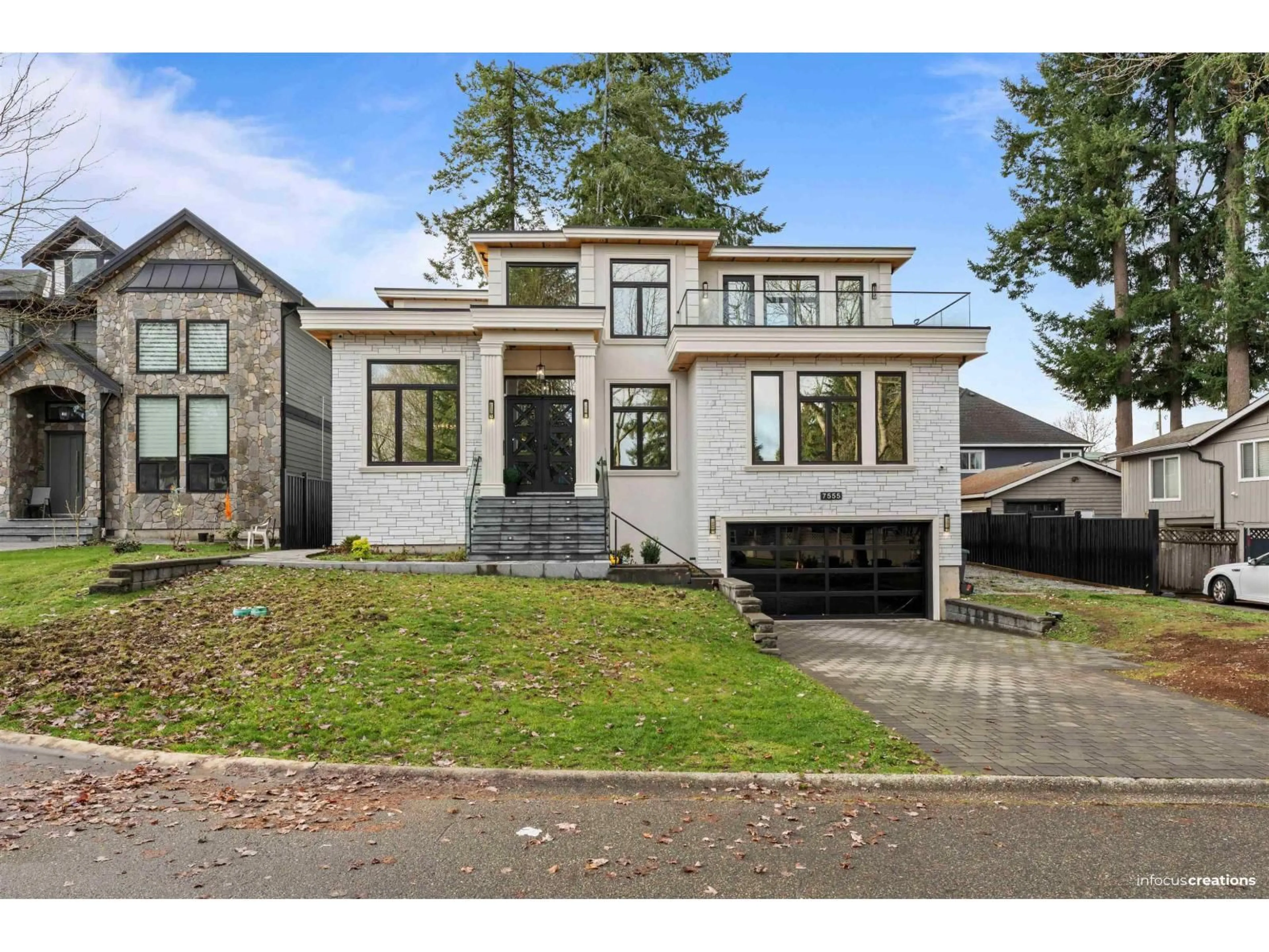 Home with brick exterior material, street for 7555 140A STREET, Surrey British Columbia V3W6V6