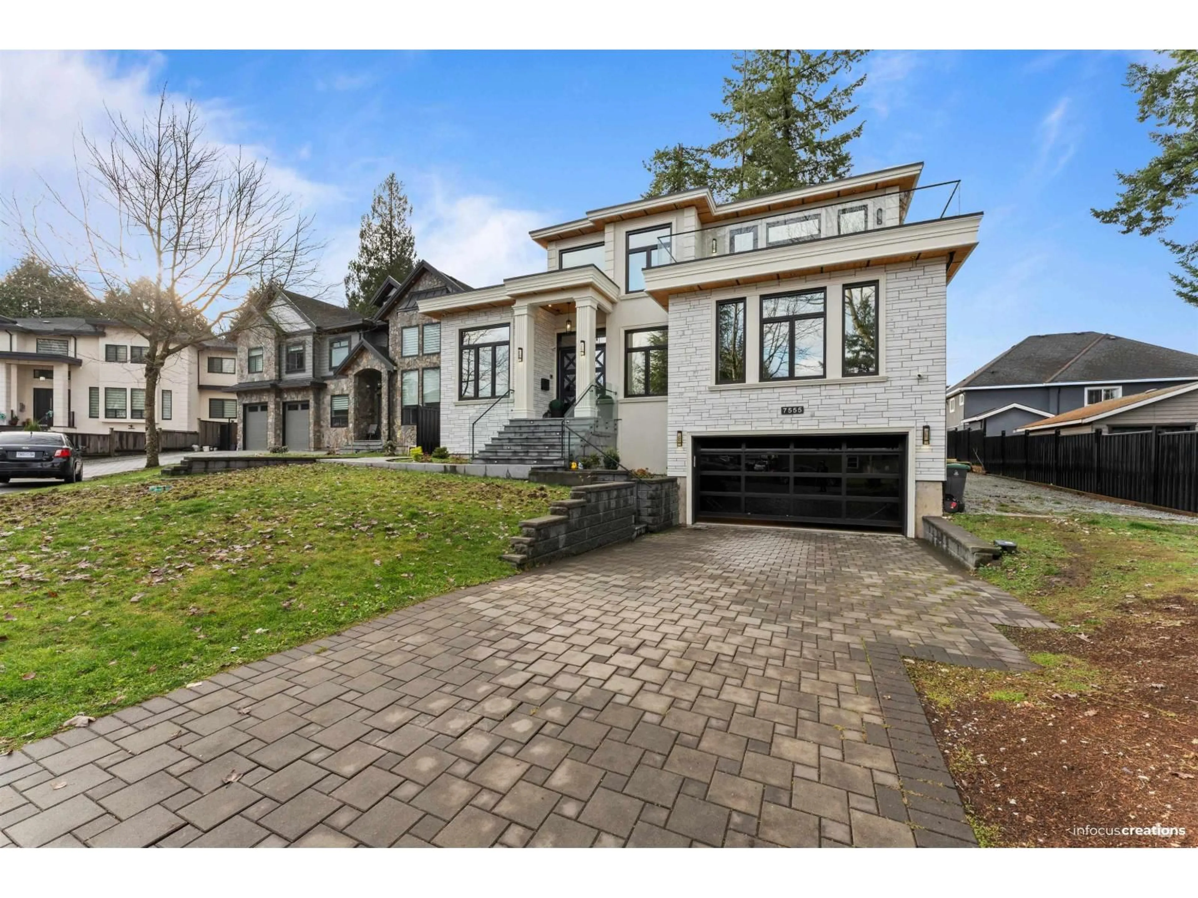 Home with brick exterior material, street for 7555 140A STREET, Surrey British Columbia V3W6V6