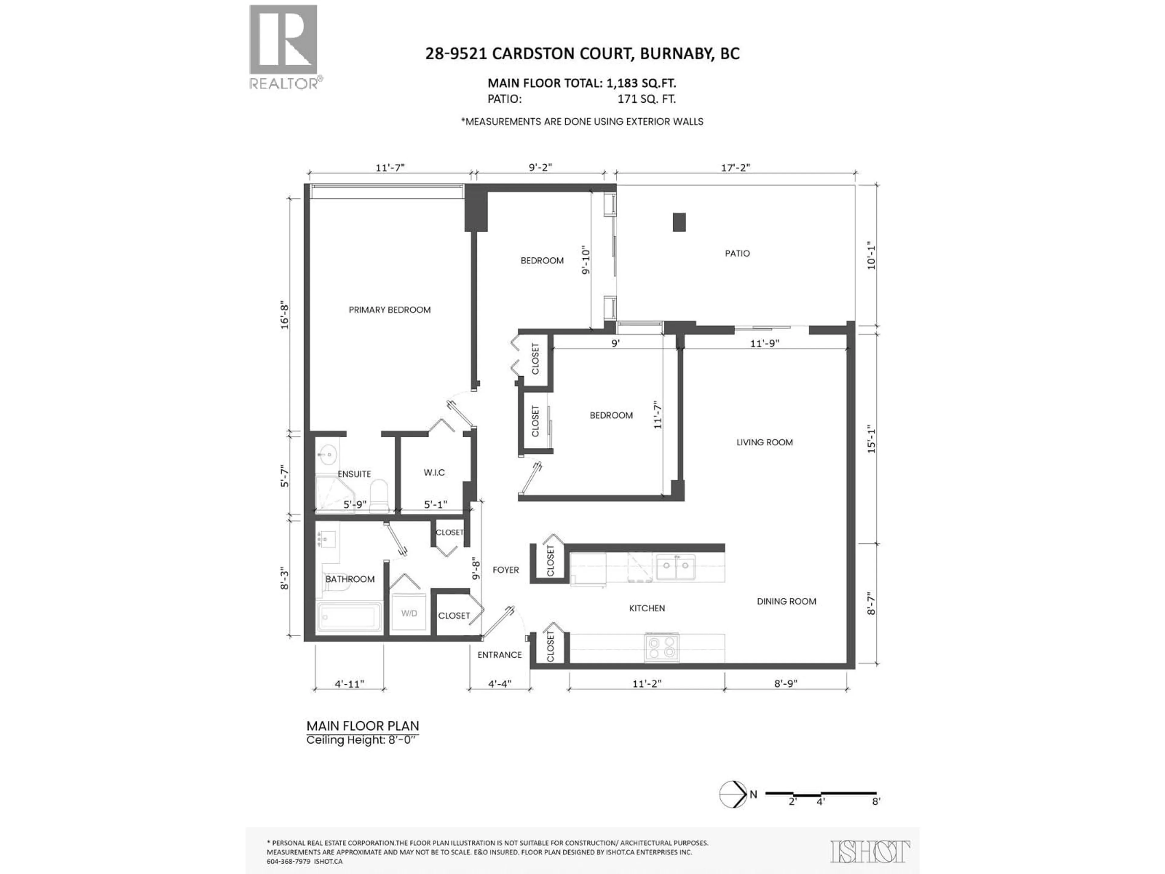 Floor plan for 28 - 9521 CARDSTON COURT, Burnaby British Columbia V3N4H8