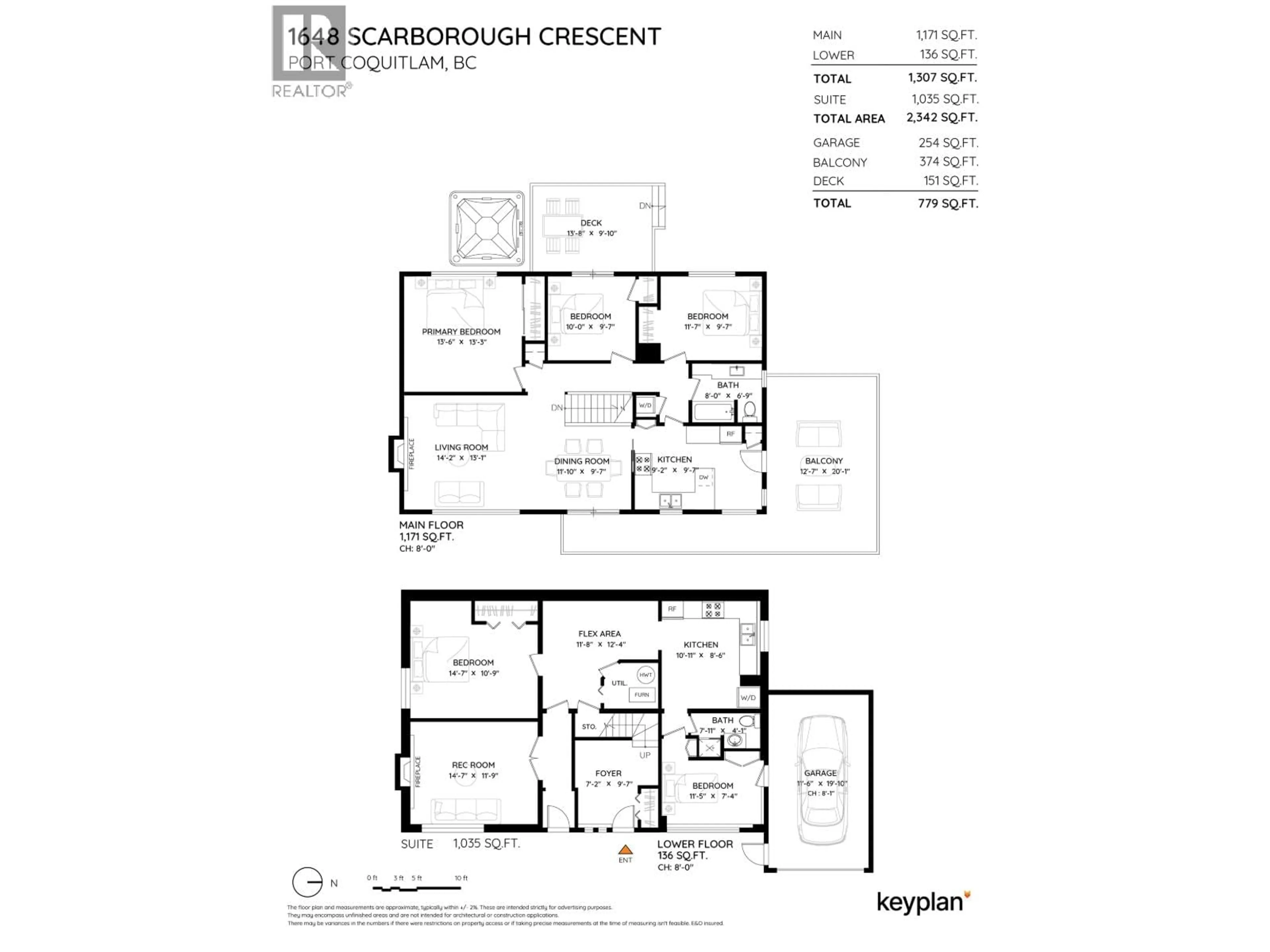 Floor plan for 1648 SCARBOROUGH CRESCENT, Port Coquitlam British Columbia V3C2R1