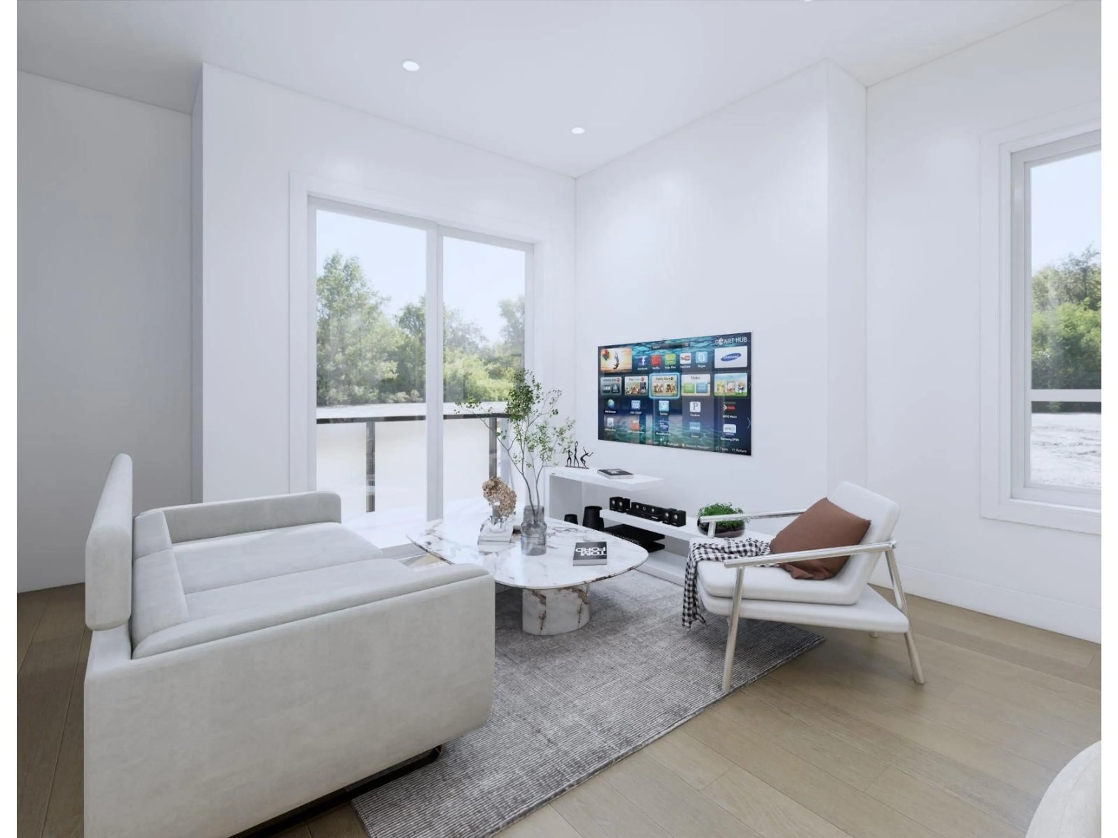 Living room with furniture, unknown for 6 - 17432 58 AVENUE, Surrey British Columbia V3S1L2