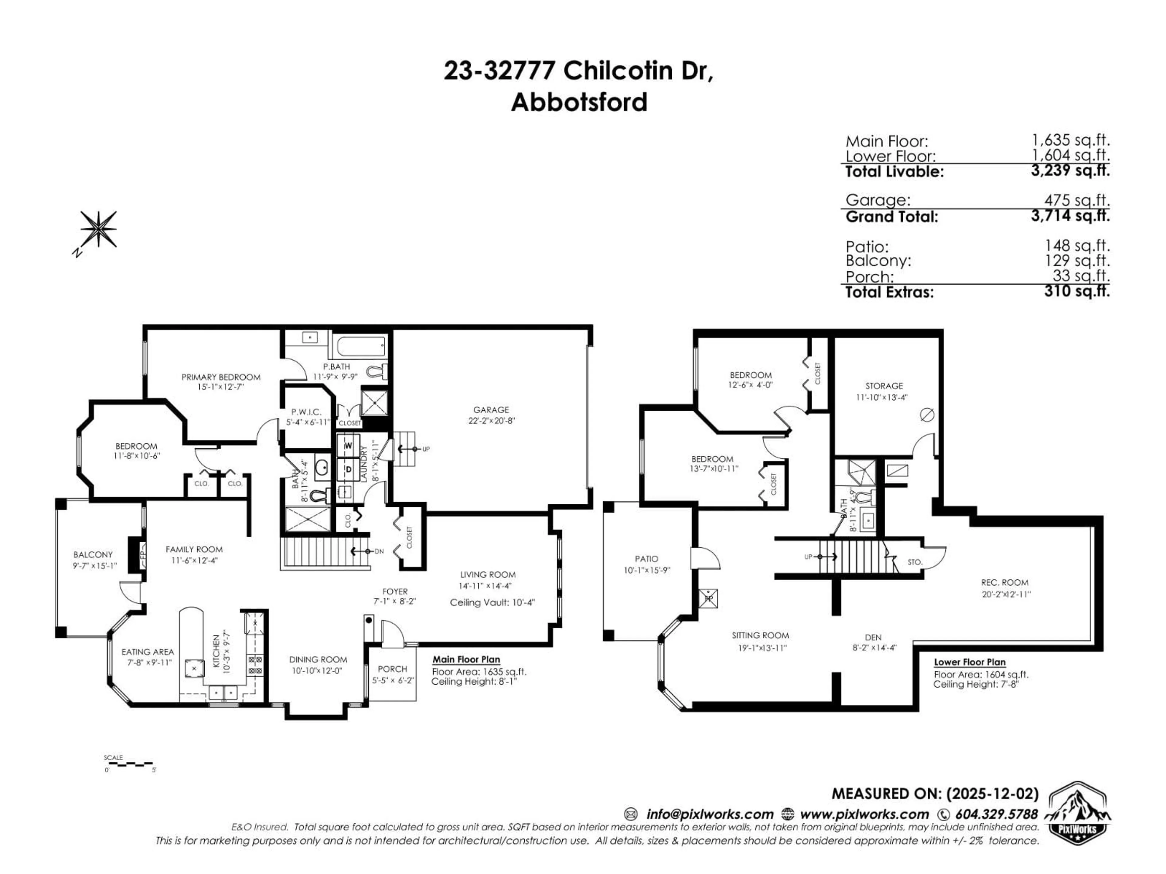 Floor plan for 23 - 32777 CHILCOTIN DRIVE, Abbotsford British Columbia V2T5W4