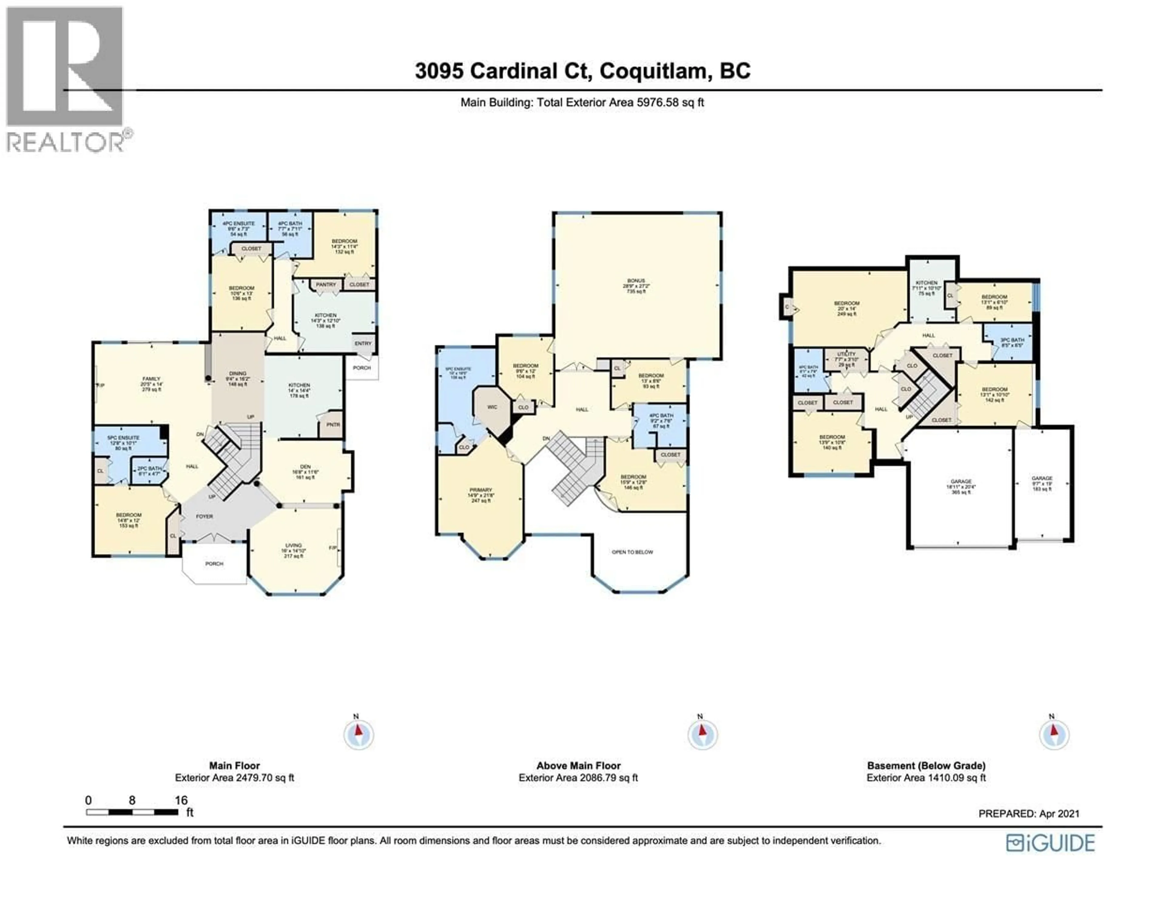 Floor plan for 3095 CARDINAL CRESCENT, Coquitlam British Columbia V3E3C4