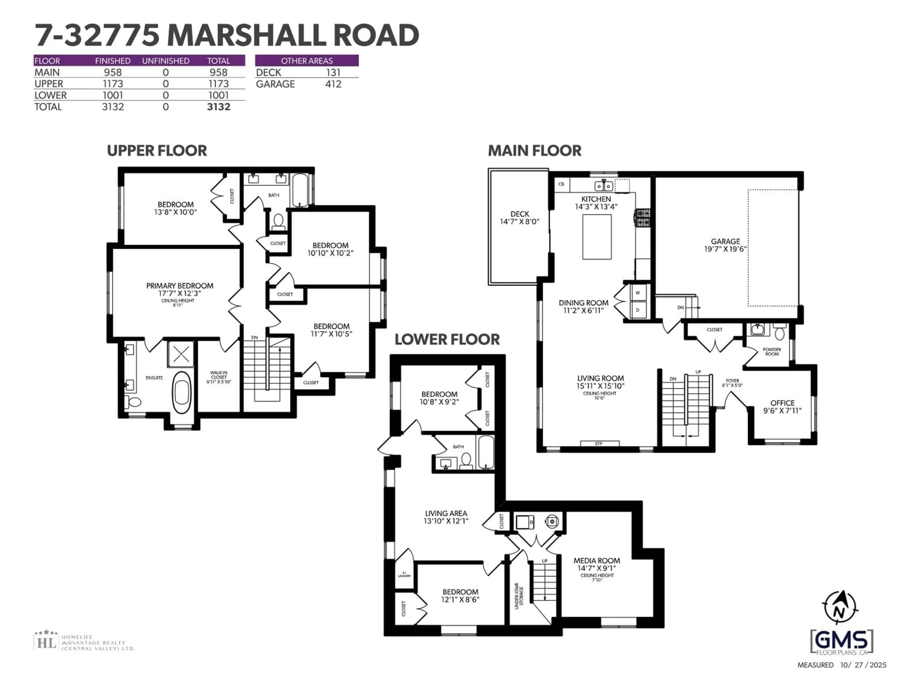 Floor plan for 7 - 32775 MARSHALL ROAD, Abbotsford British Columbia V2S1J6