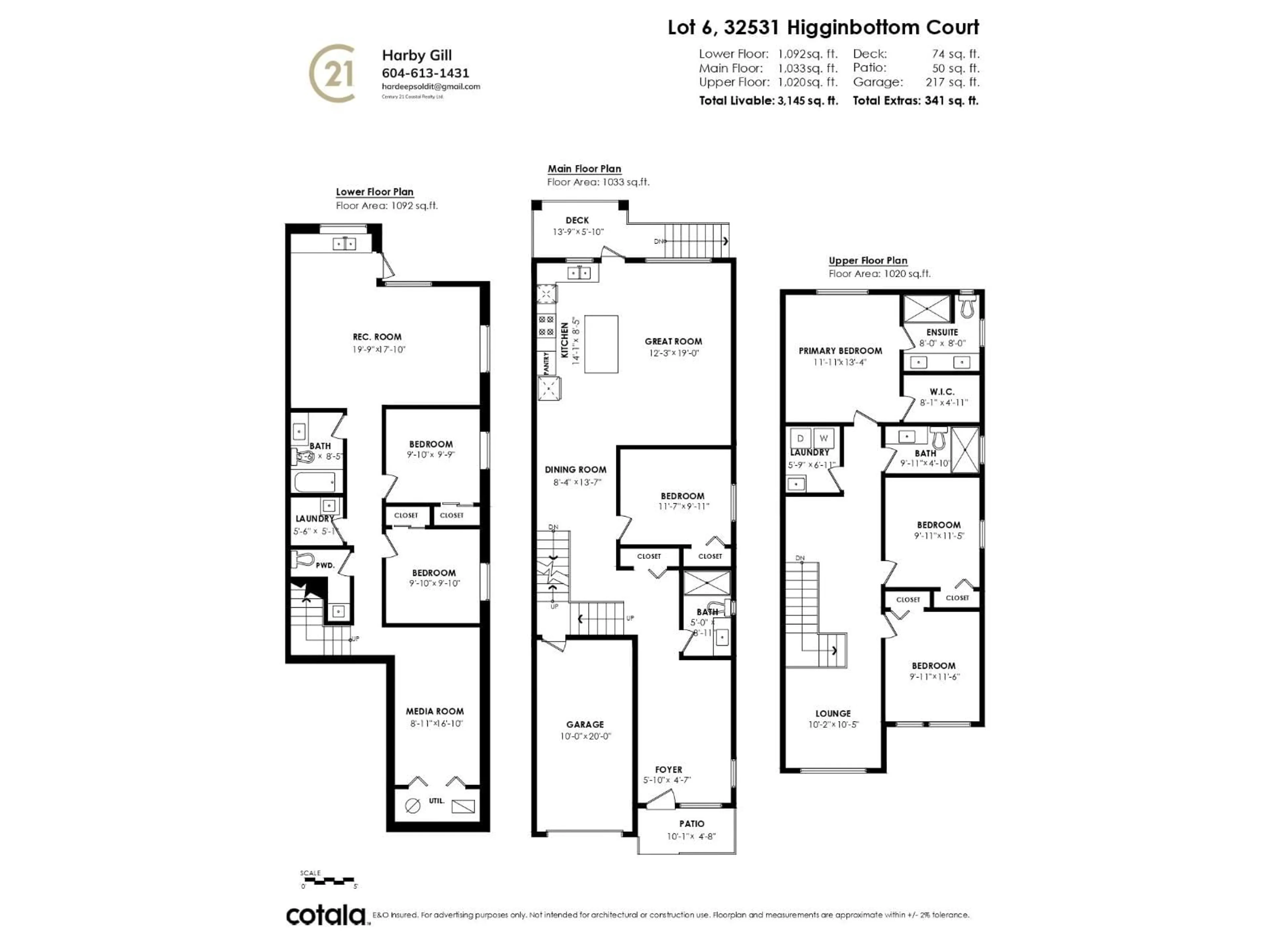 Floor plan for 32531 HIGGINBOTTOM COURT, Mission British Columbia V2V2T7