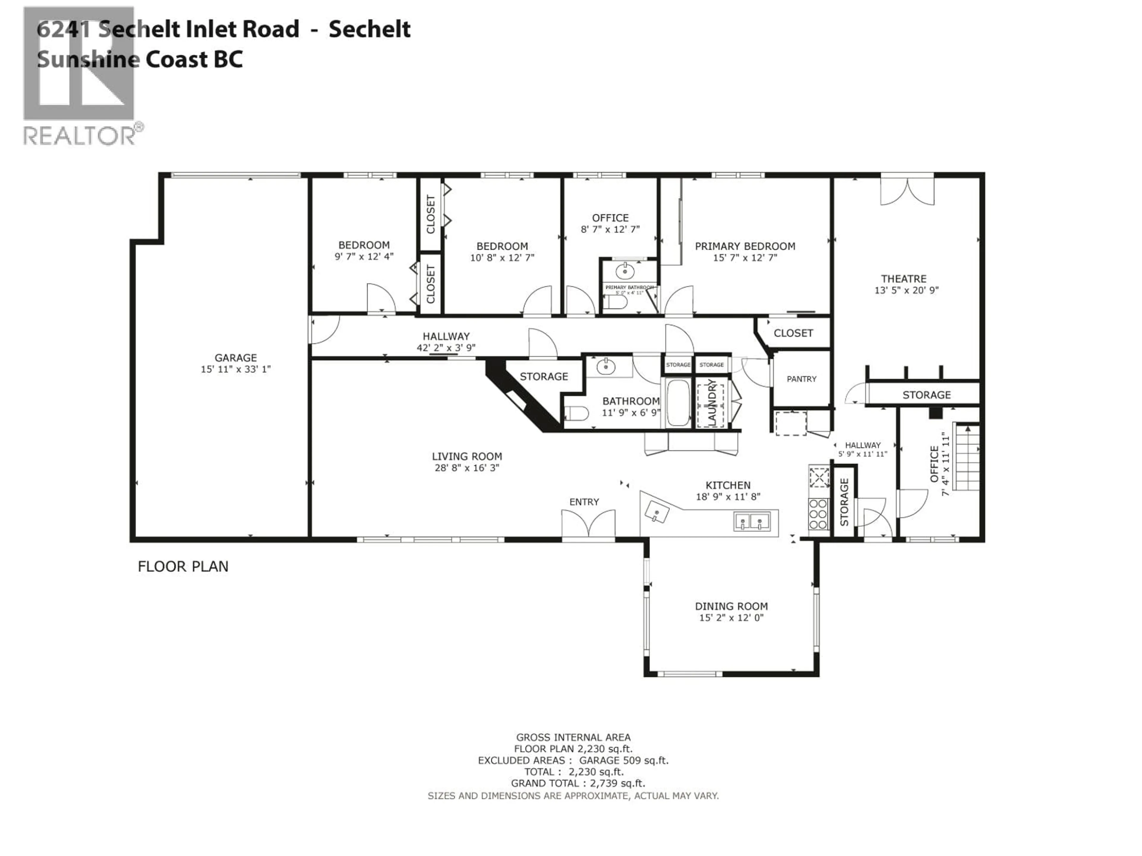 Floor plan for 6241 SECHELT INLET ROAD, Sechelt British Columbia V7Z0L3