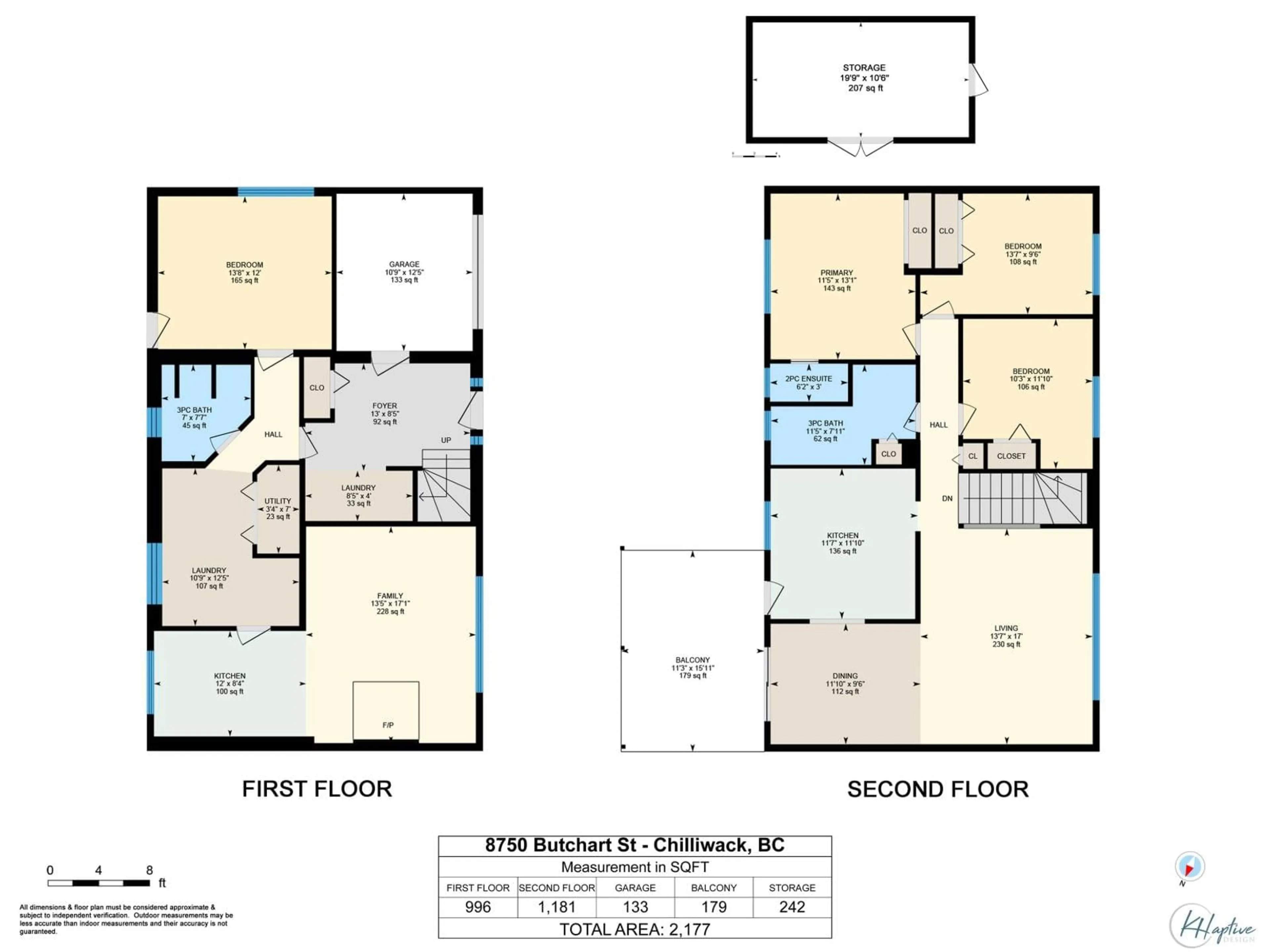 Floor plan for 8750 BUTCHART STREET, Chilliwack British Columbia V2P5S3