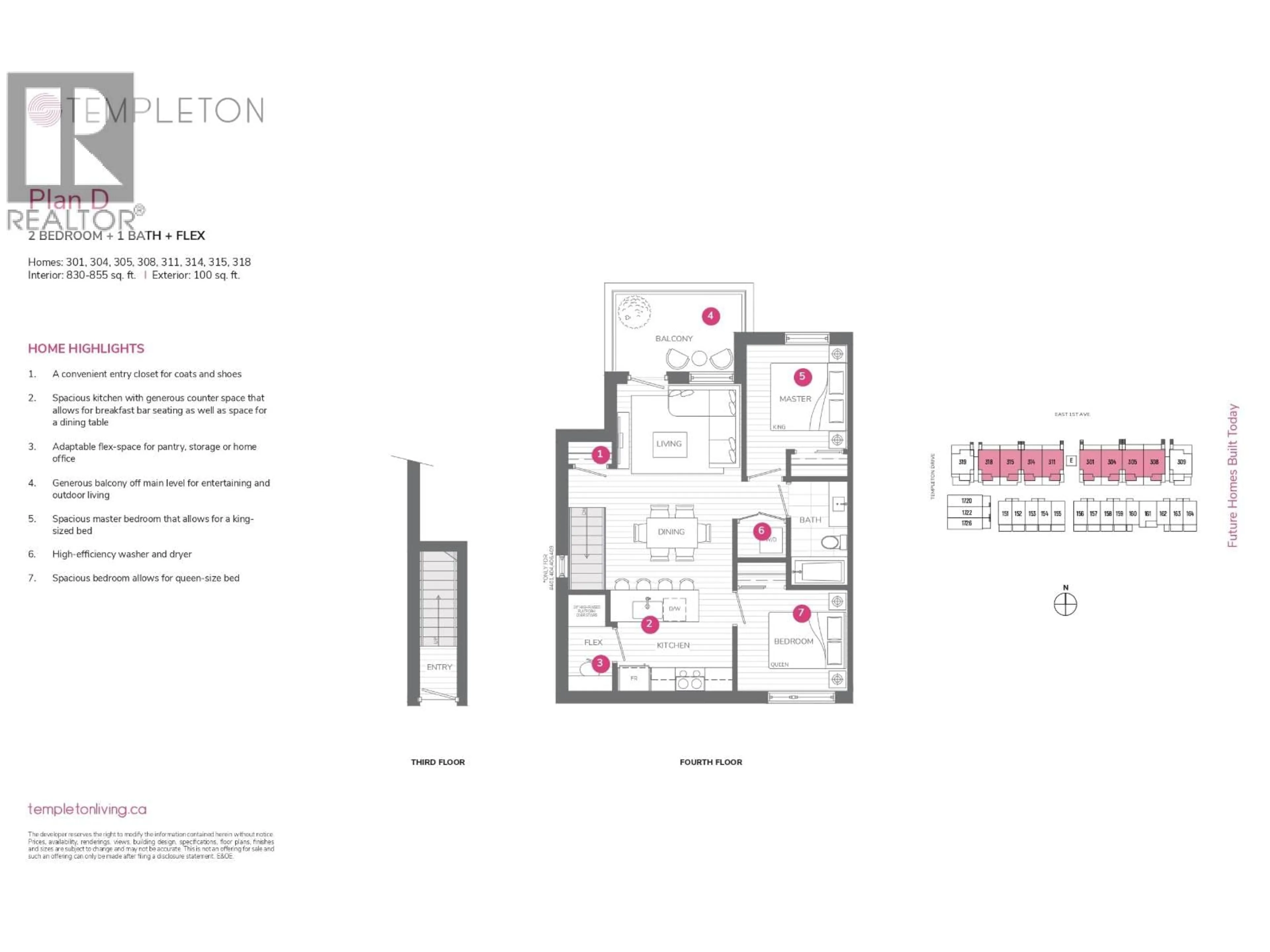 Floor plan for 308 - 2250 1ST AVENUE, Vancouver British Columbia V5N1B6