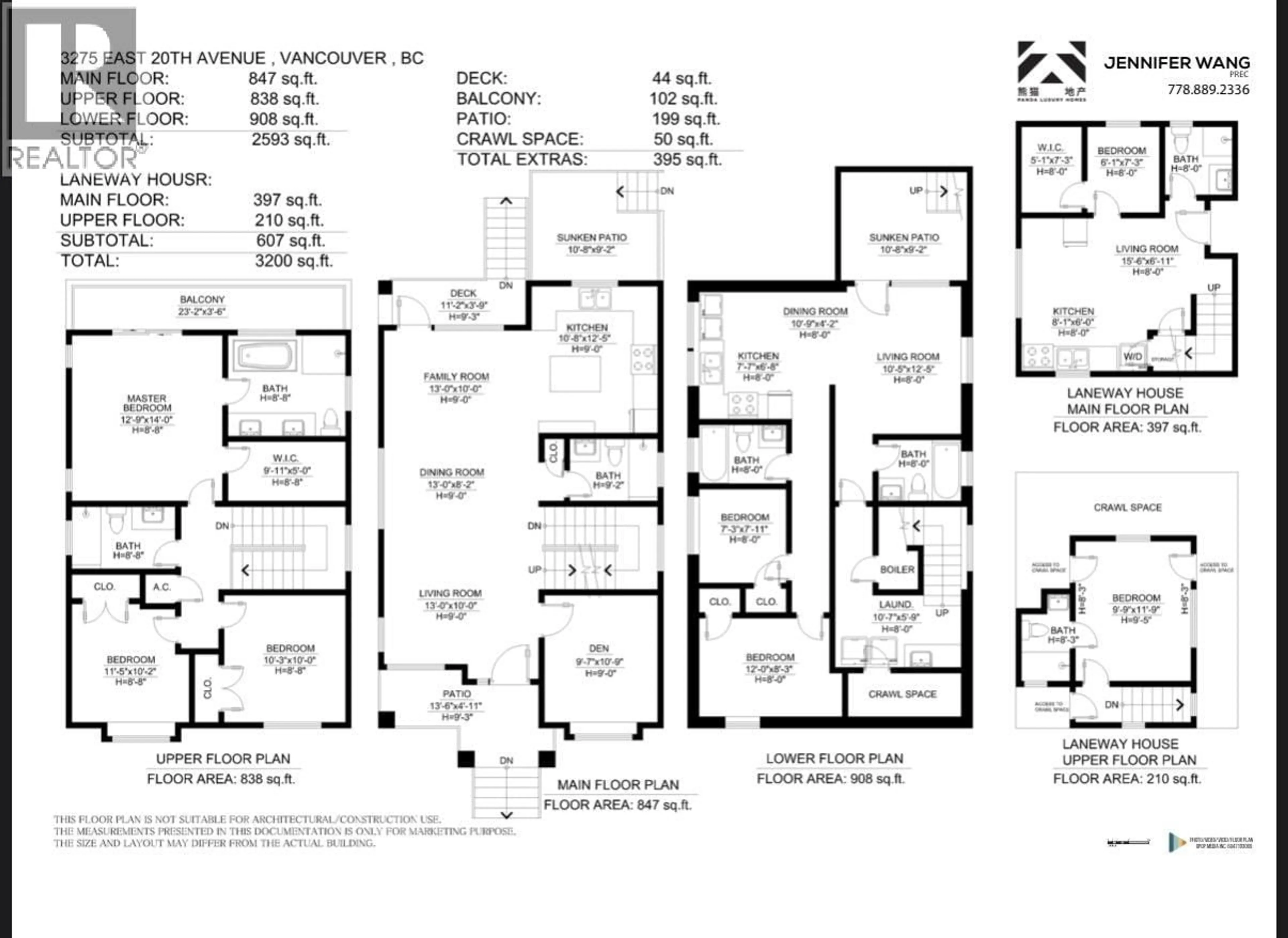 Floor plan for 3275 20TH AVENUE, Vancouver British Columbia V5M2V6
