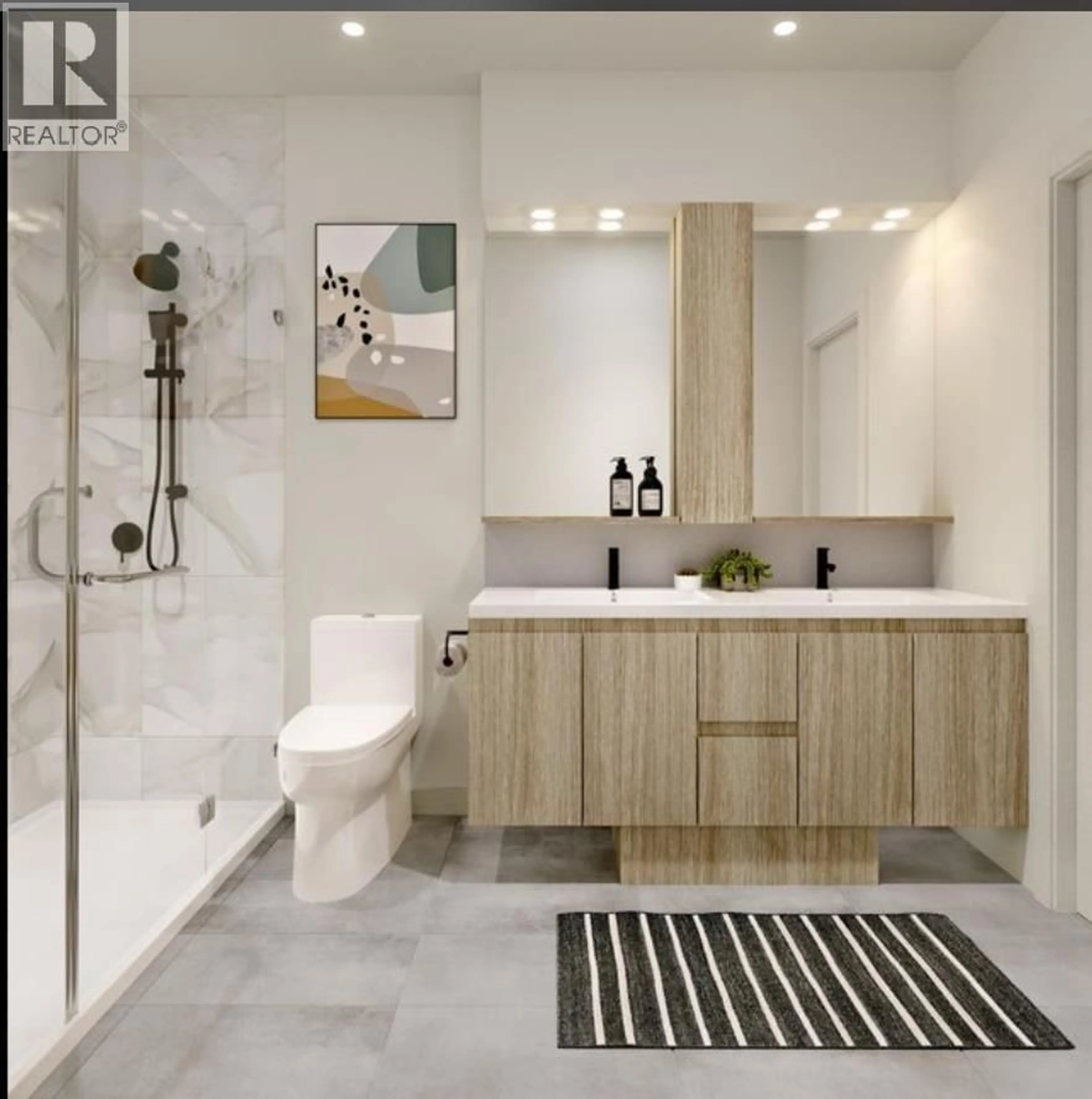 Contemporary bathroom, ceramic/tile floor for 212 - 599 DANSEY AVENUE, Coquitlam British Columbia V3J5S4