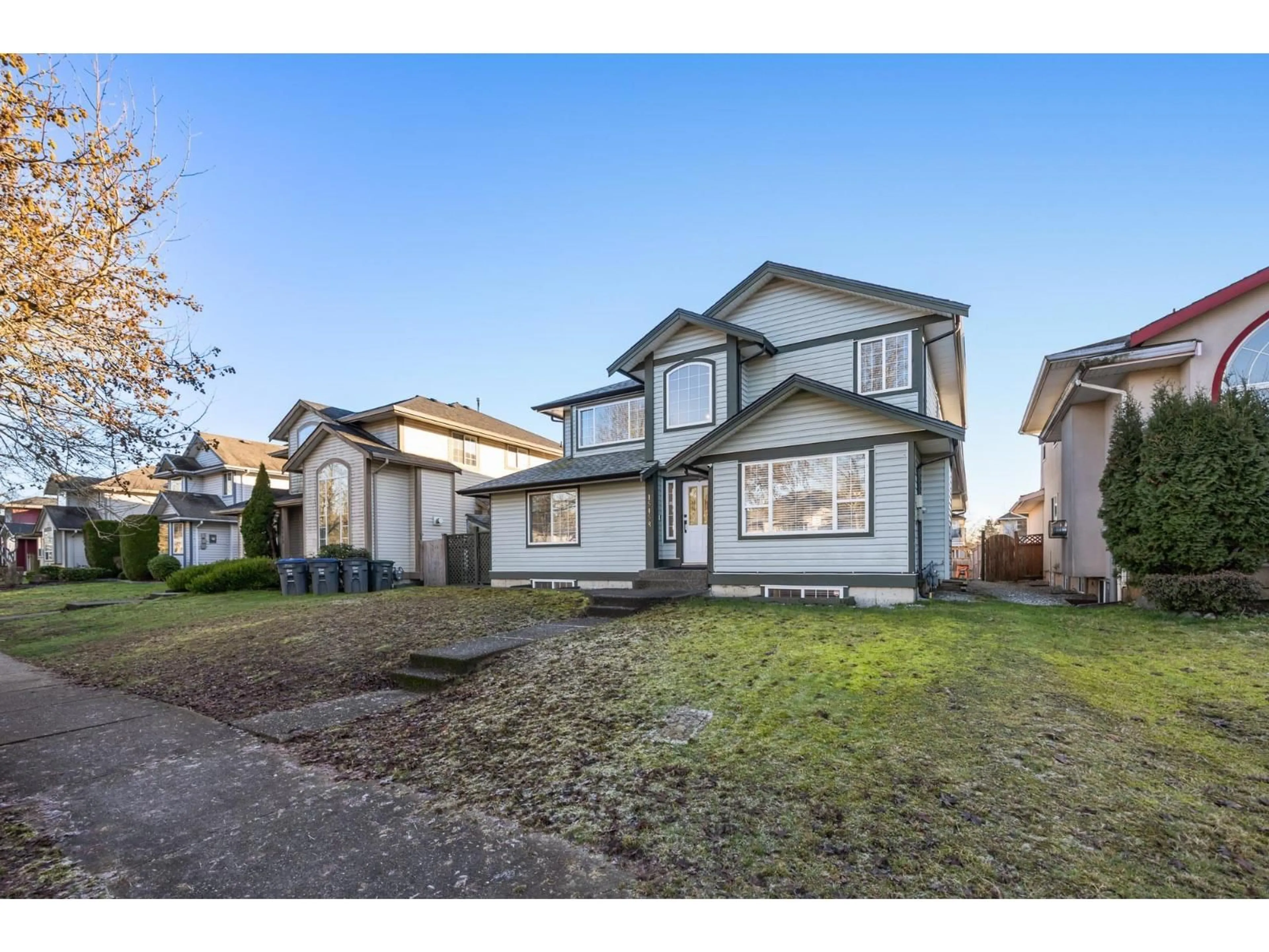 A pic from outside/outdoor area/front of a property/back of a property/a pic from drone, street for 15458 110 AVENUE, Surrey British Columbia V3R0X1