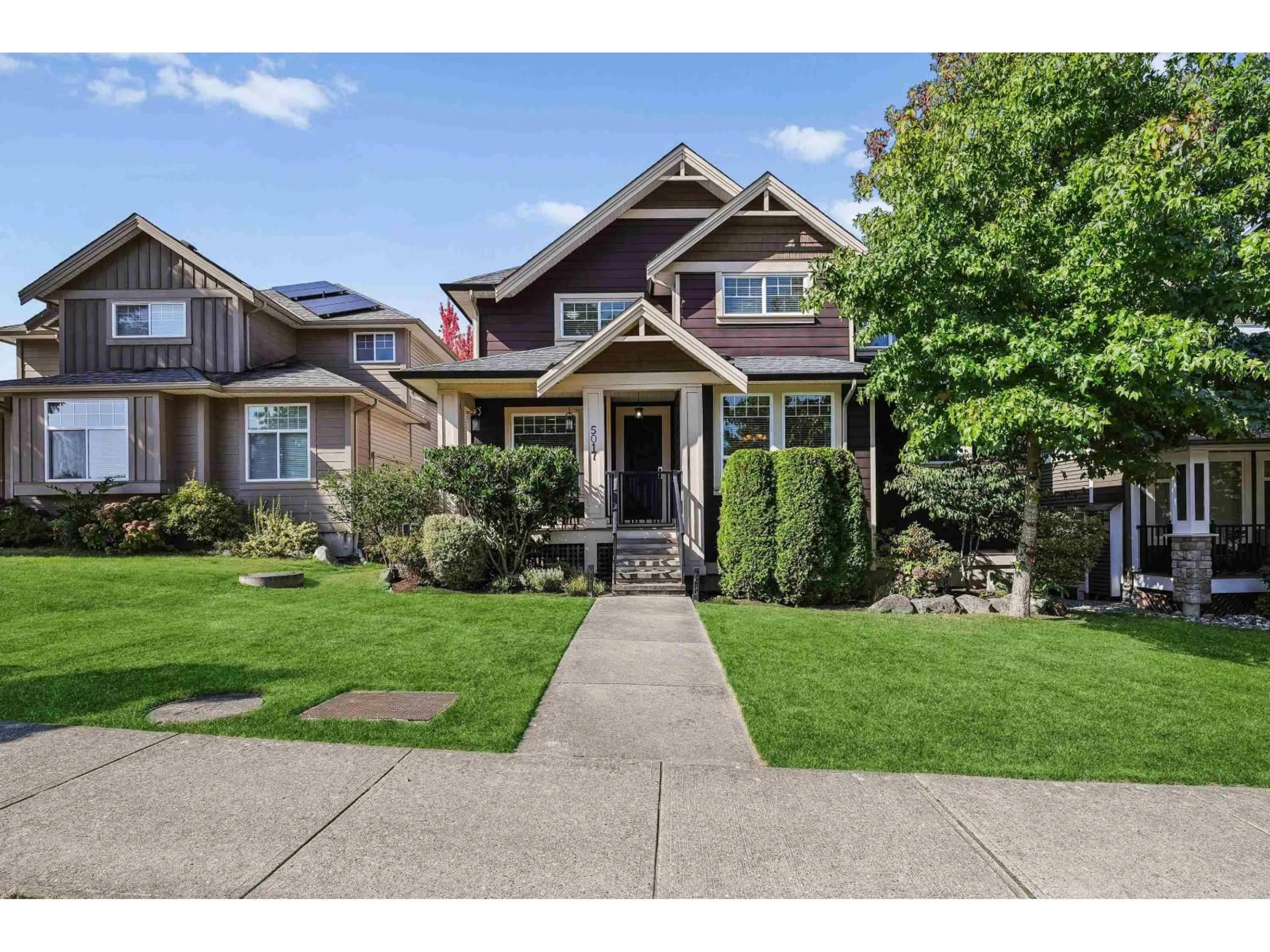 Home with brick exterior material, street for 5017 223 STREET, Langley British Columbia V2Y2V4