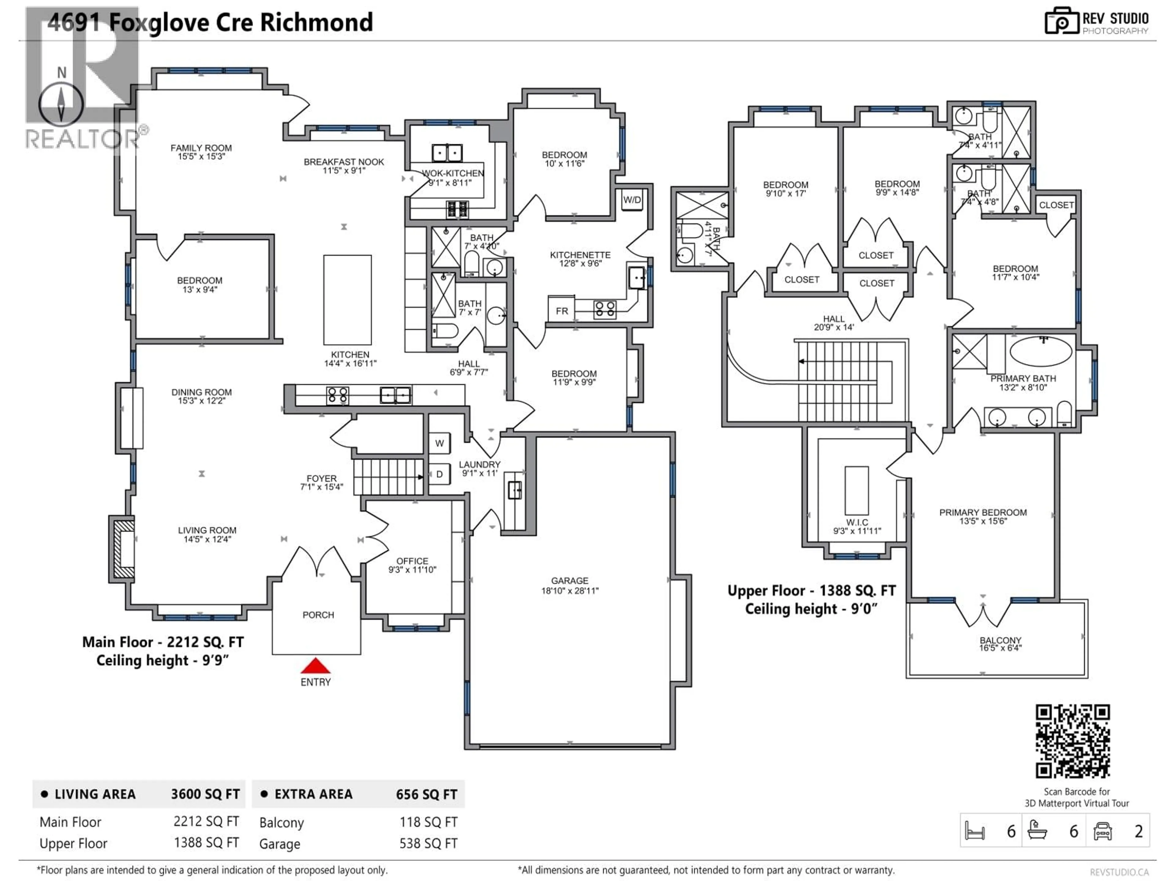 Floor plan for 4691 FOXGLOVE CRESCENT, Richmond British Columbia V7C2K4