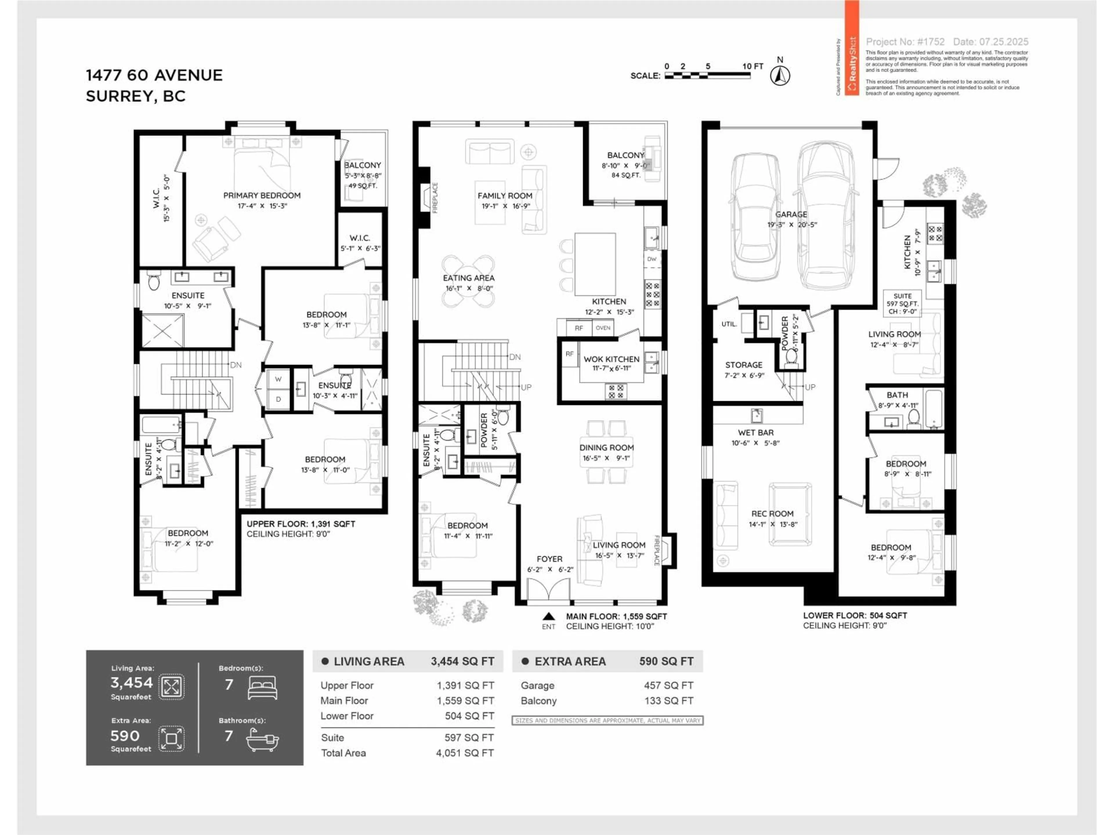 Floor plan for 14165 60A AVENUE, Surrey British Columbia V3X1C3