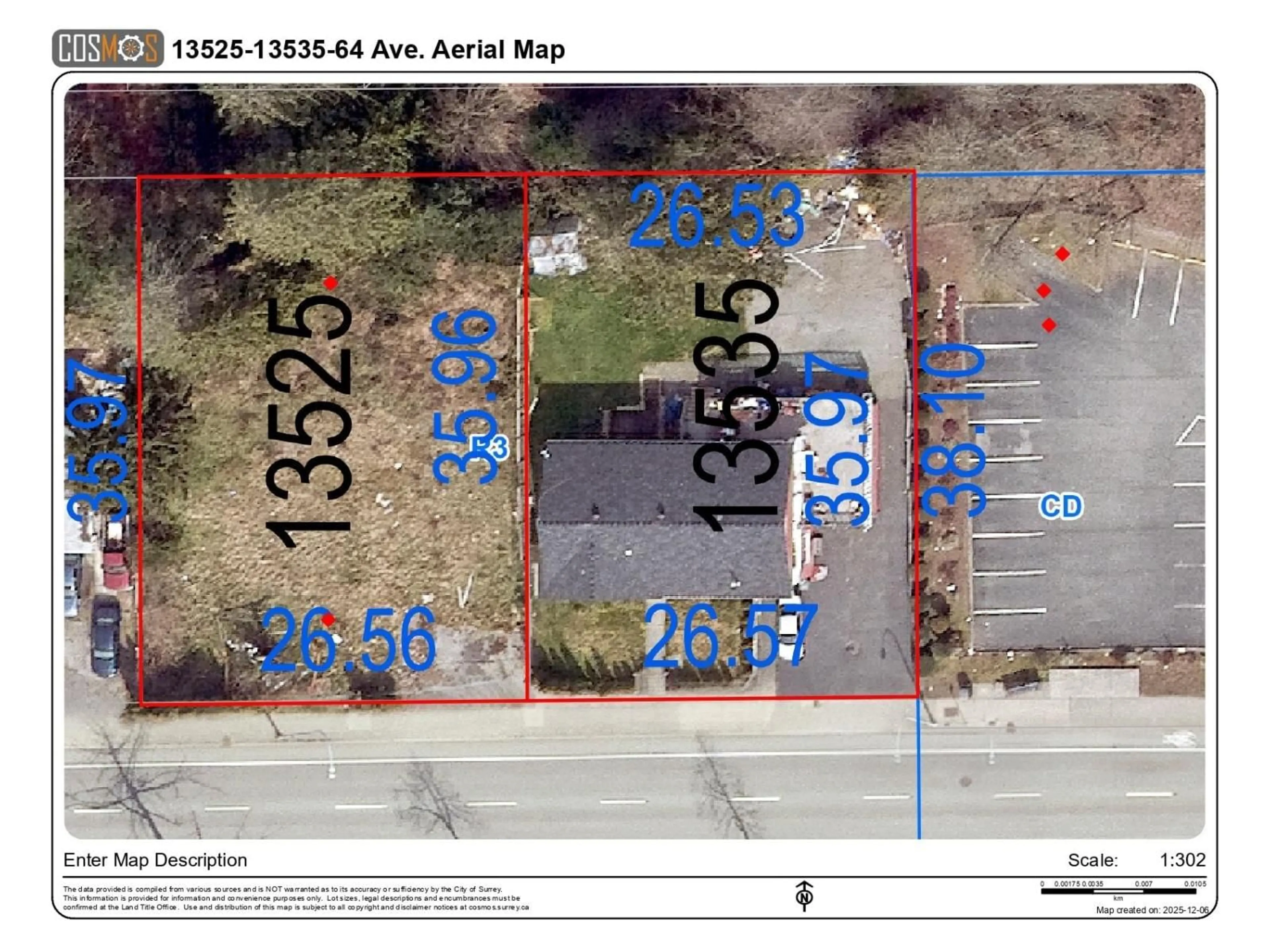 A pic from outside/outdoor area/front of a property/back of a property/a pic from drone, street for 13535 64 AVENUE, Surrey British Columbia V3W1Y2