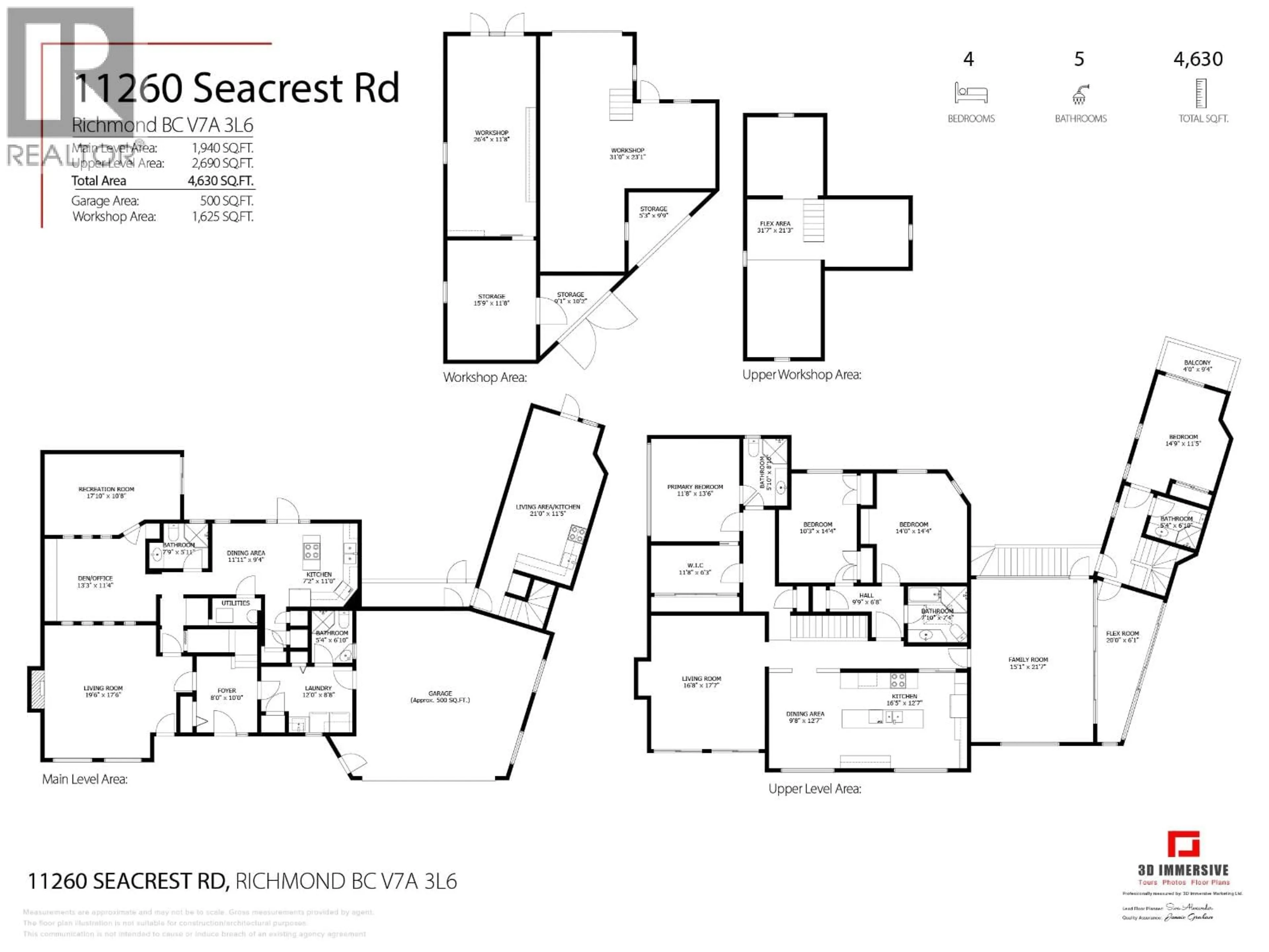 Floor plan for 11260 SEACREST ROAD, Richmond British Columbia V7A3L6