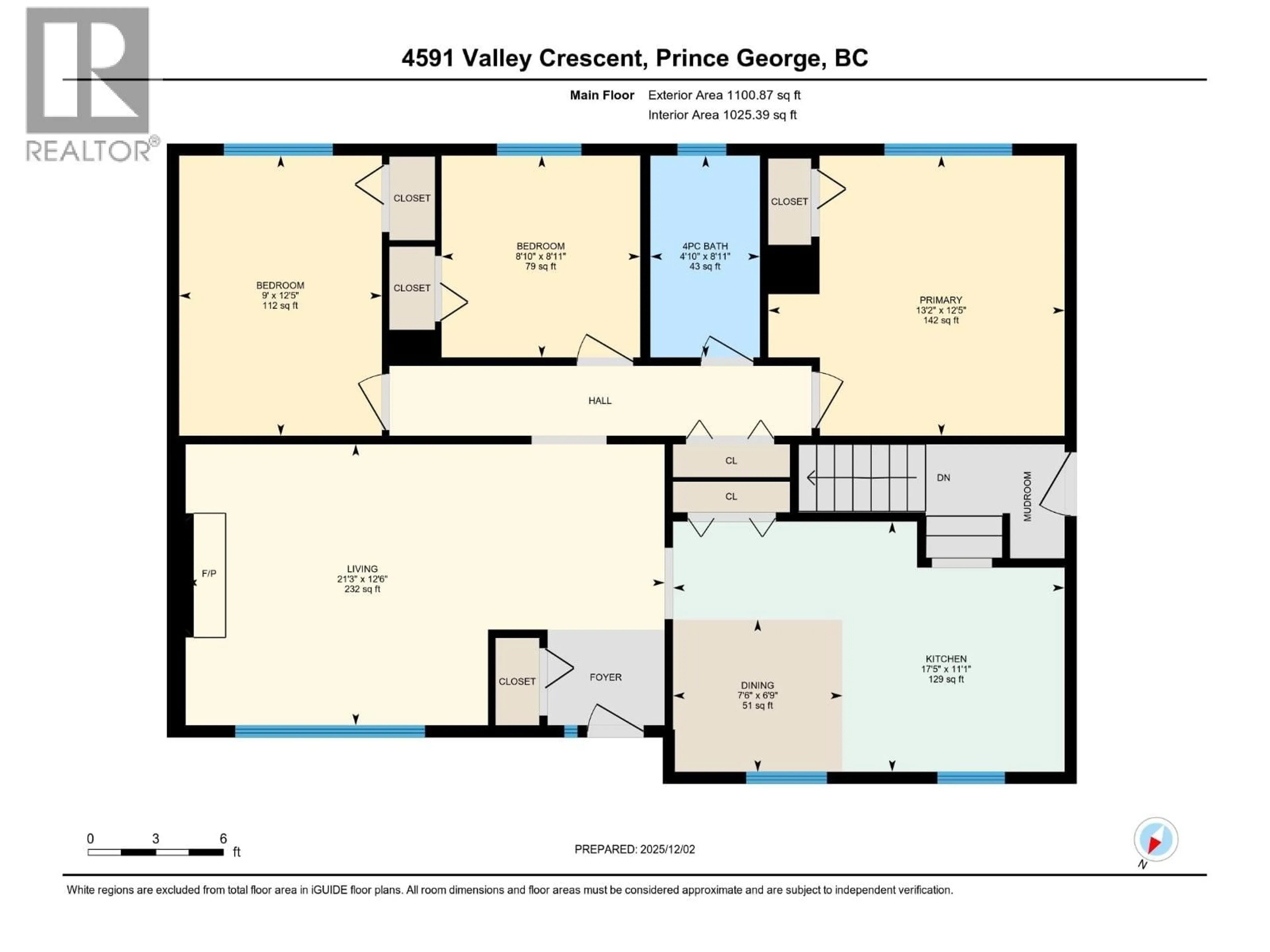 Floor plan for 4591 VALLEY CRESCENT, Prince George British Columbia V2M5L9