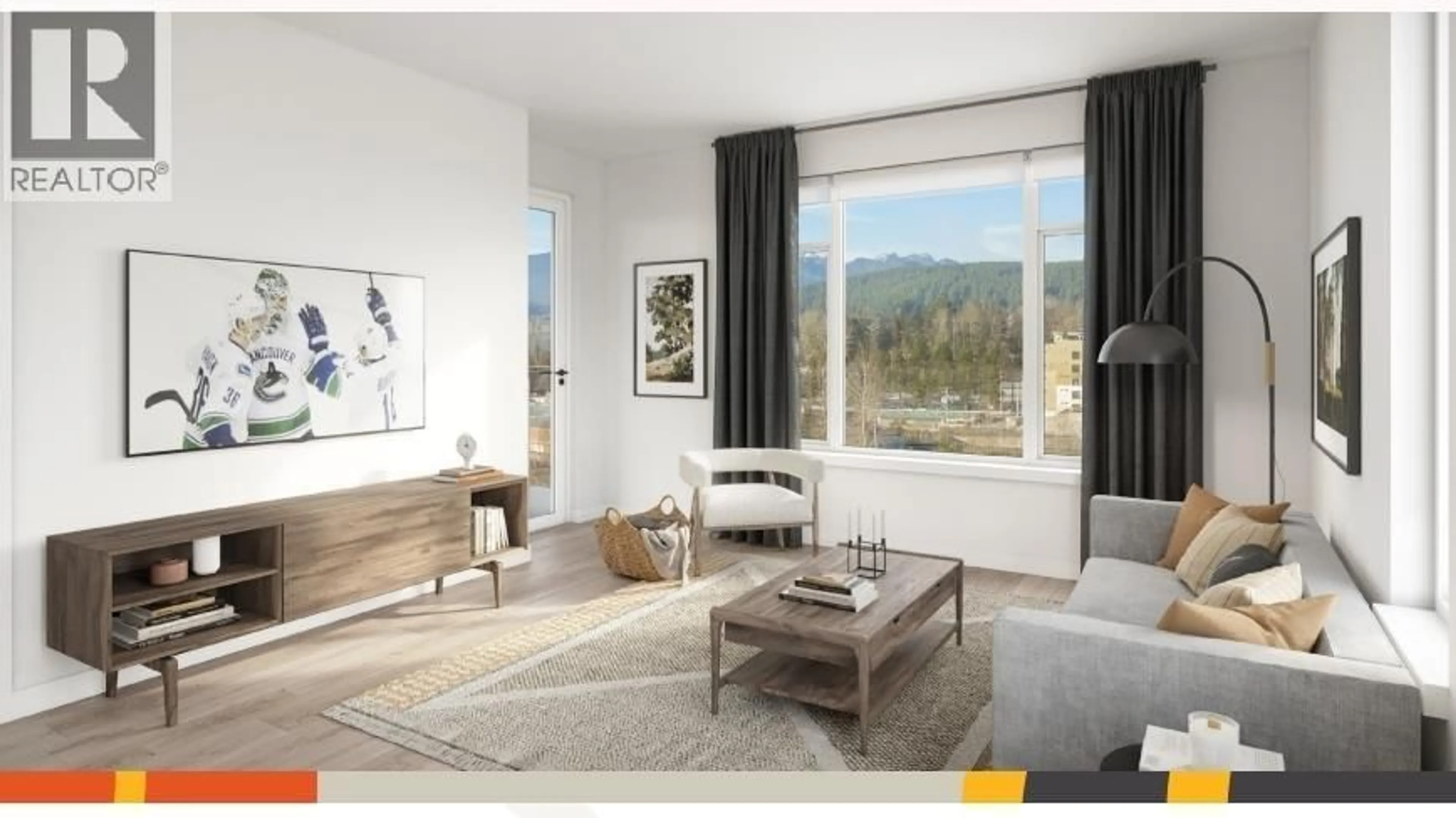 Living room with furniture, unknown for 203 - 3105 ST JOHNS STREET, Port Moody British Columbia V3H2C4