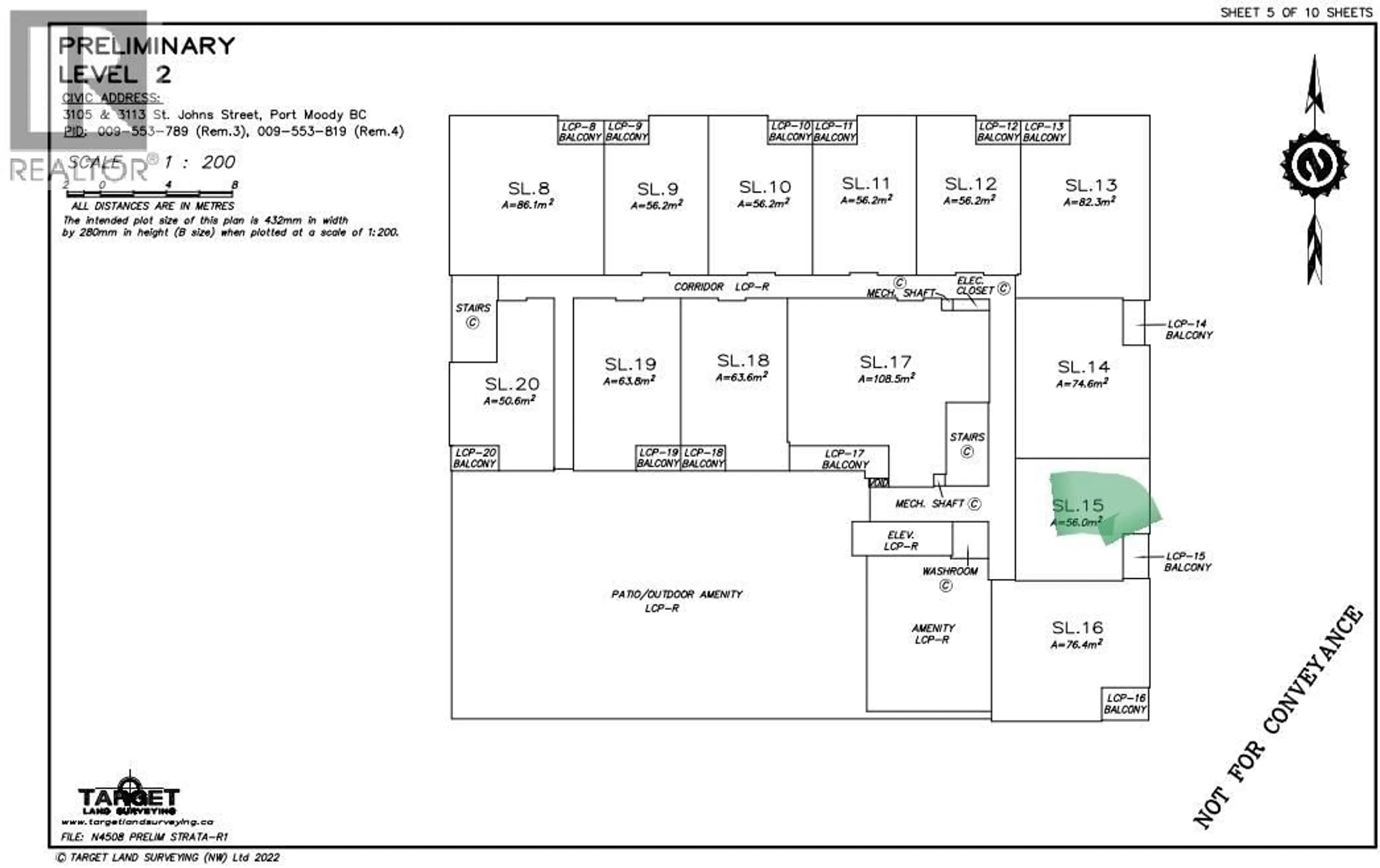 Floor plan for 203 - 3105 ST JOHNS STREET, Port Moody British Columbia V3H2C4