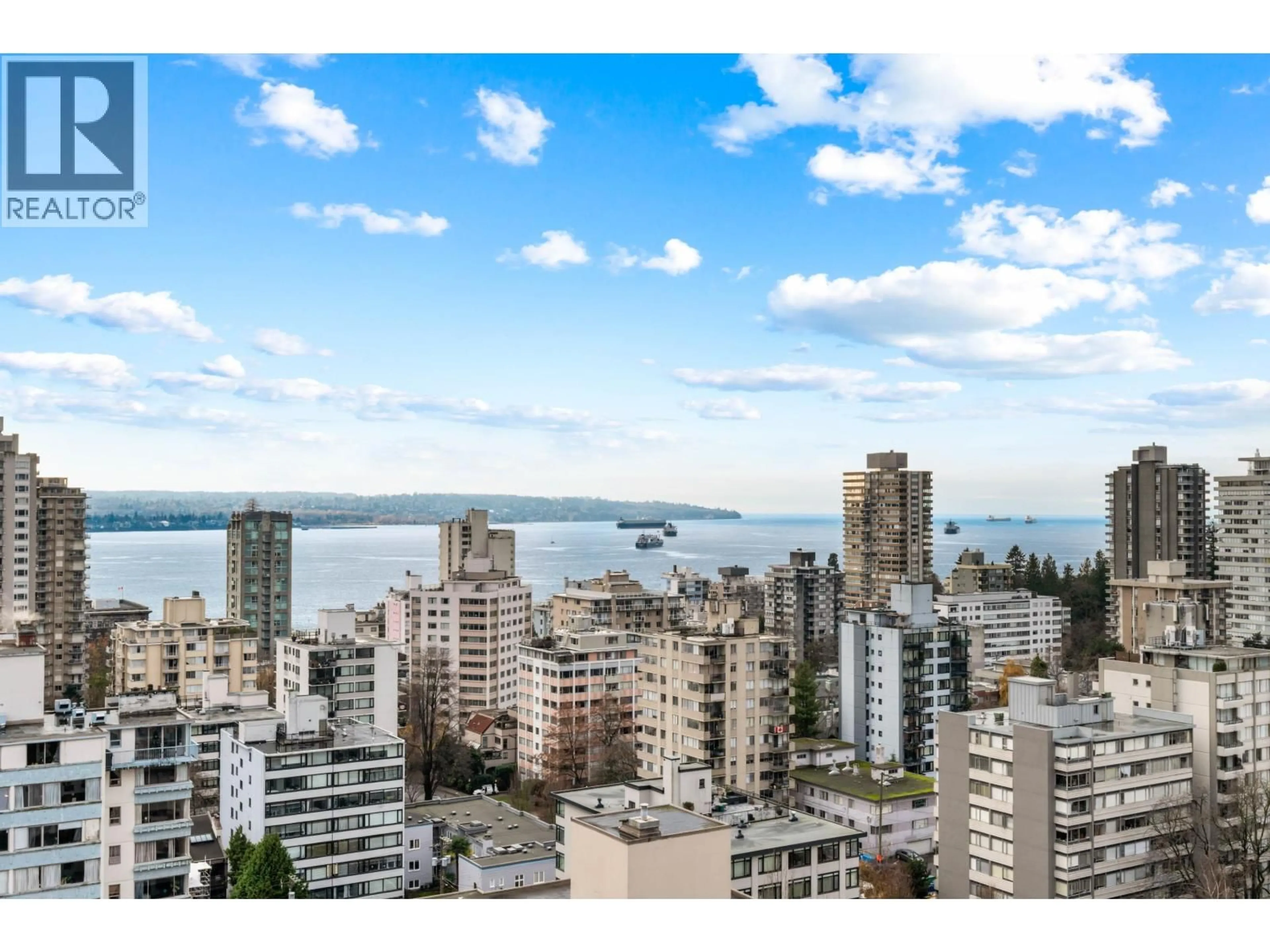 A pic from outside/outdoor area/front of a property/back of a property/a pic from drone, city buildings view from balcony for 2004 - 1816 HARO STREET, Vancouver British Columbia V6G2Y7