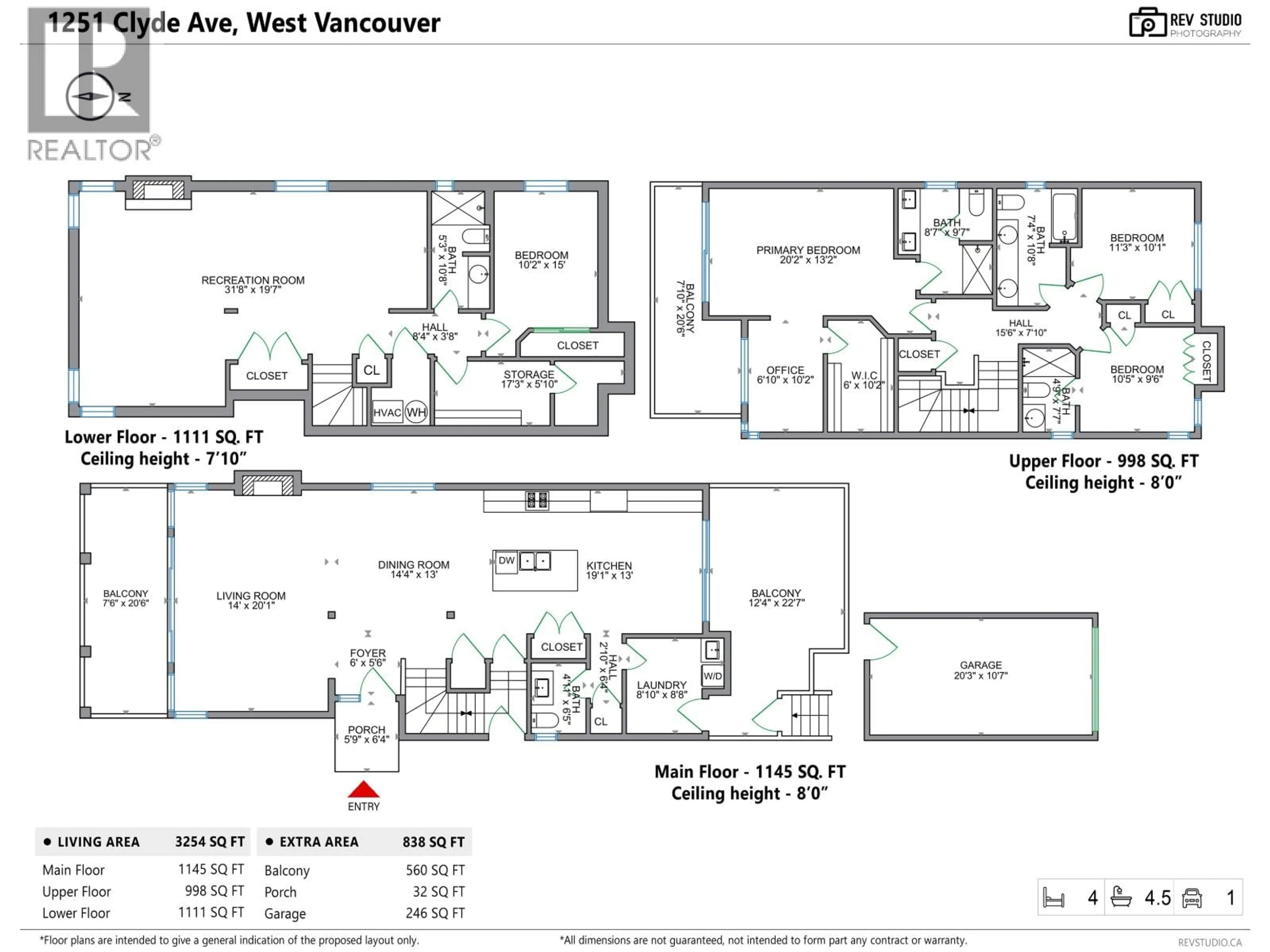 Floor plan for 1251 CLYDE AVENUE, West Vancouver British Columbia V7T1E6