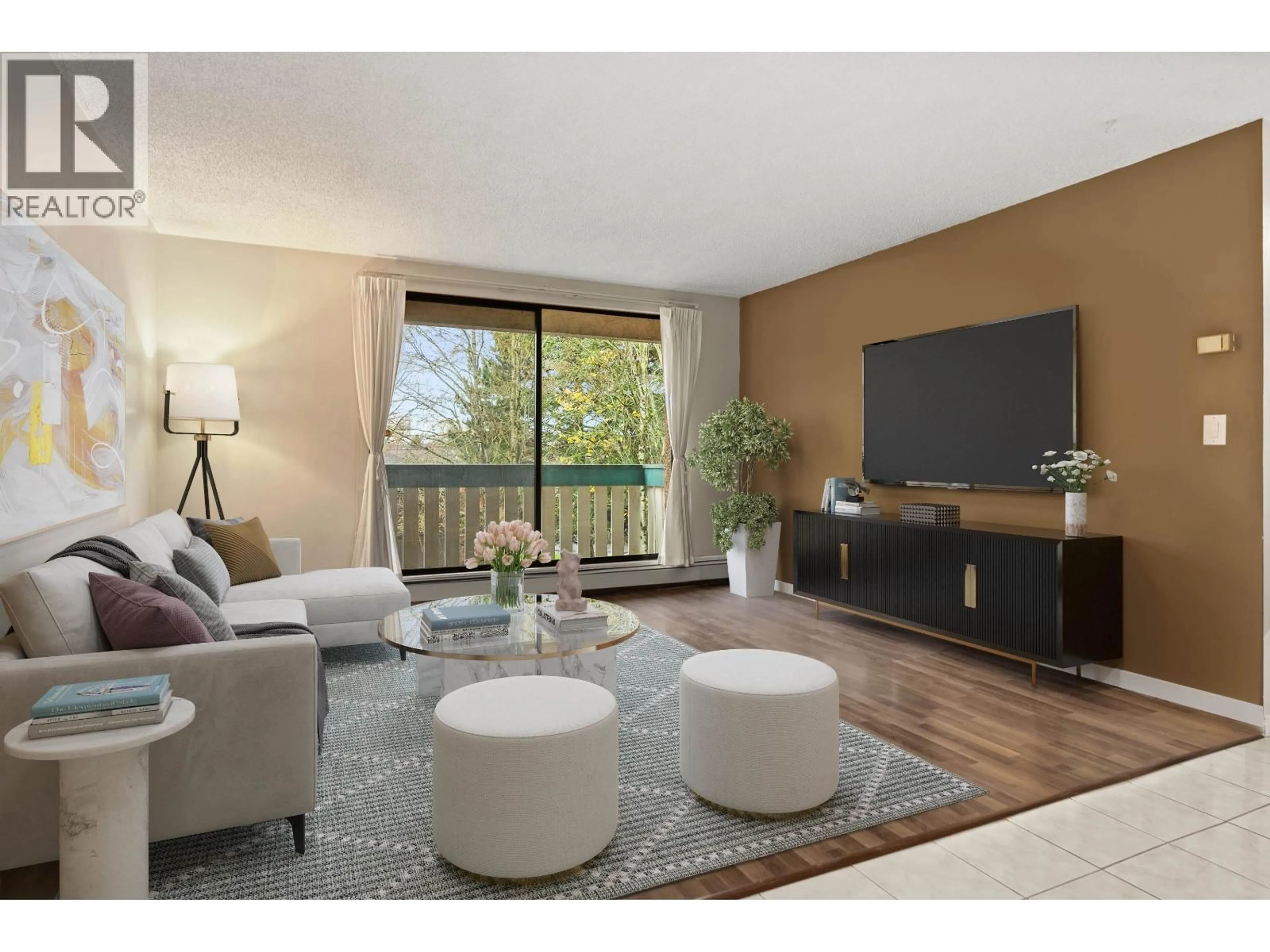 Living room with furniture, wood/laminate floor for 218 - 8540 CITATION DRIVE, Richmond British Columbia V6Y3A3