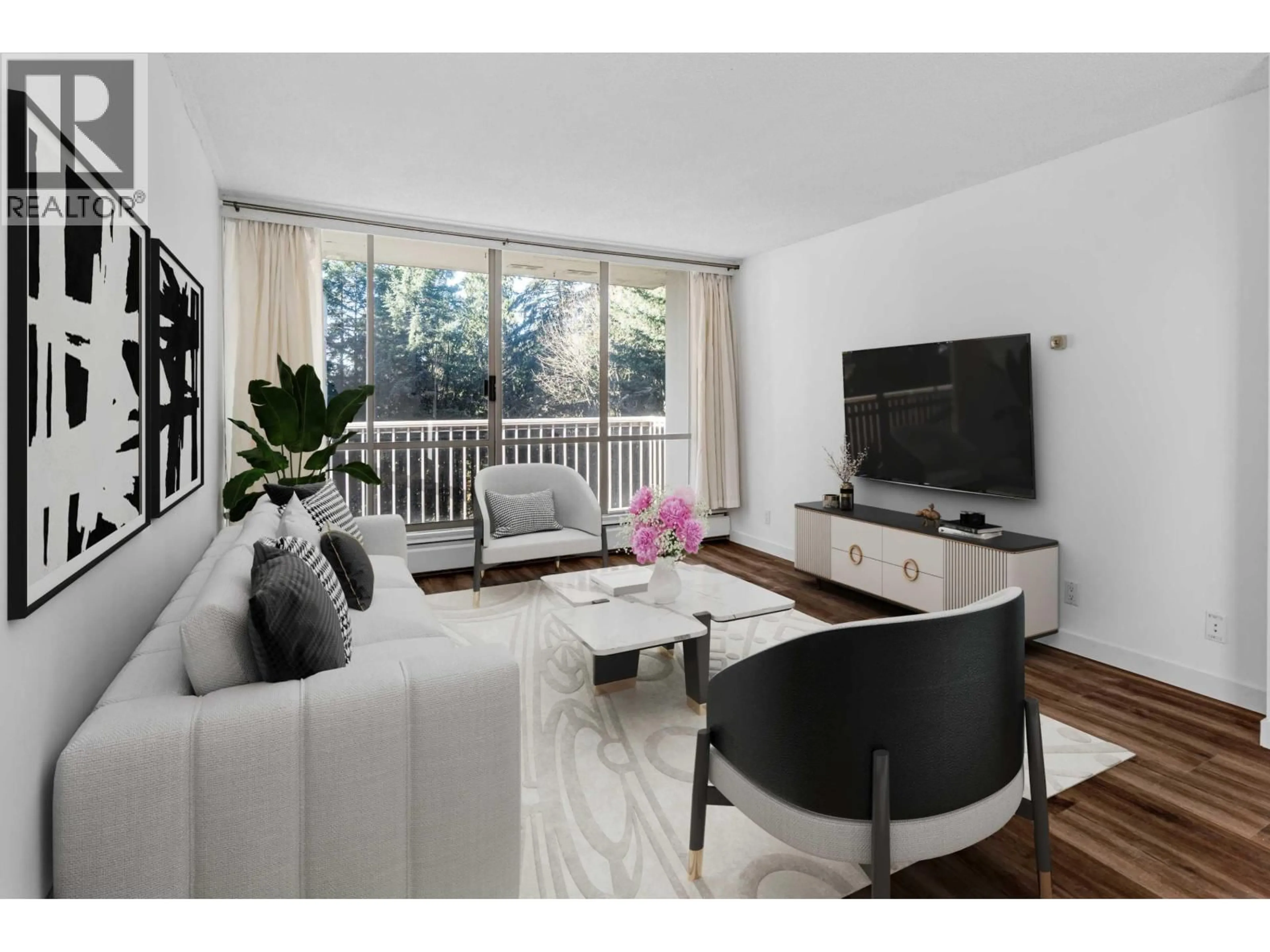 Living room with furniture, wood/laminate floor for 911 - 2016 FULLERTON AVENUE, North Vancouver British Columbia V7P3E6