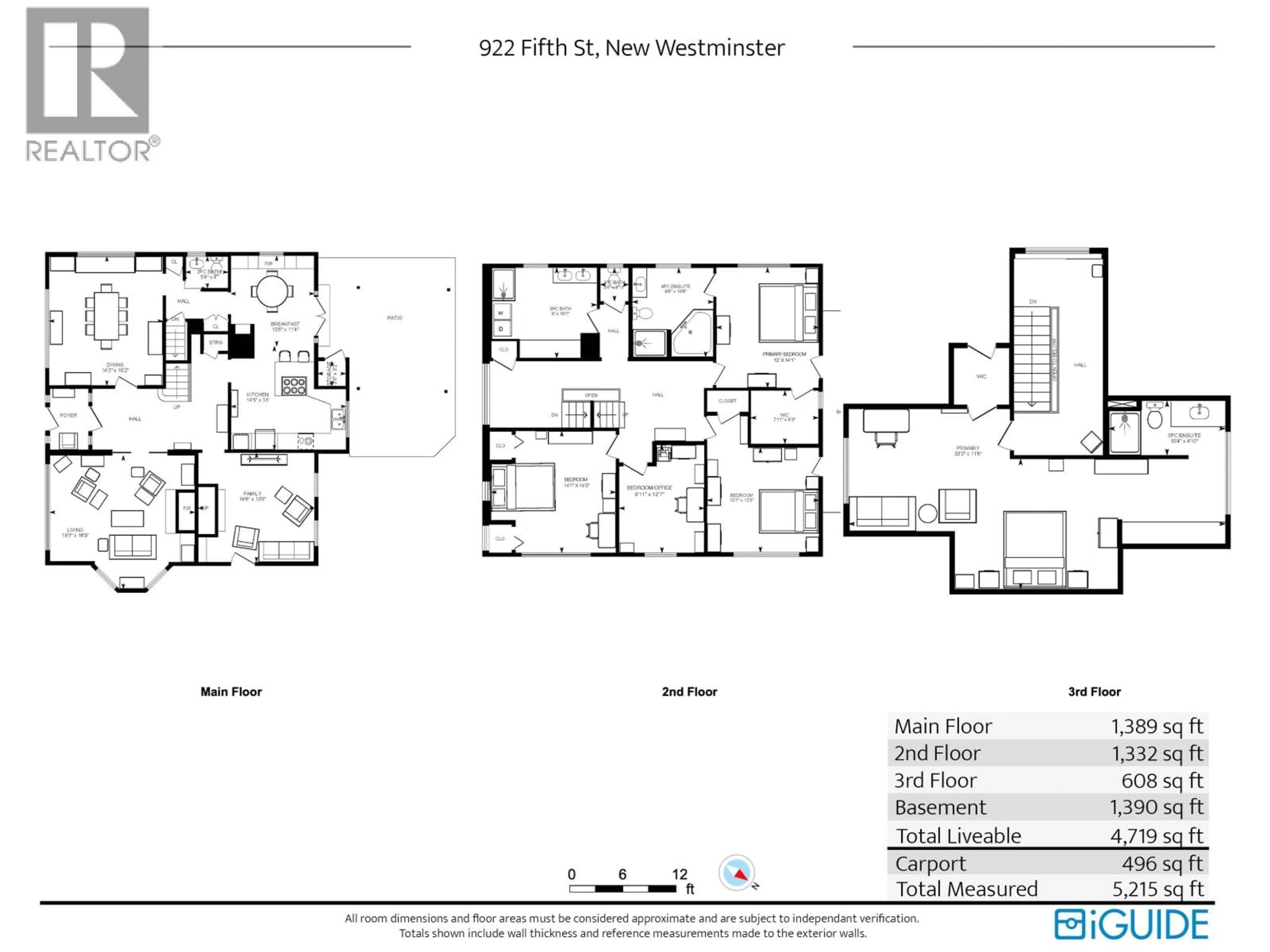Floor plan for 922 FIFTH STREET, New Westminster British Columbia V3L2Y4