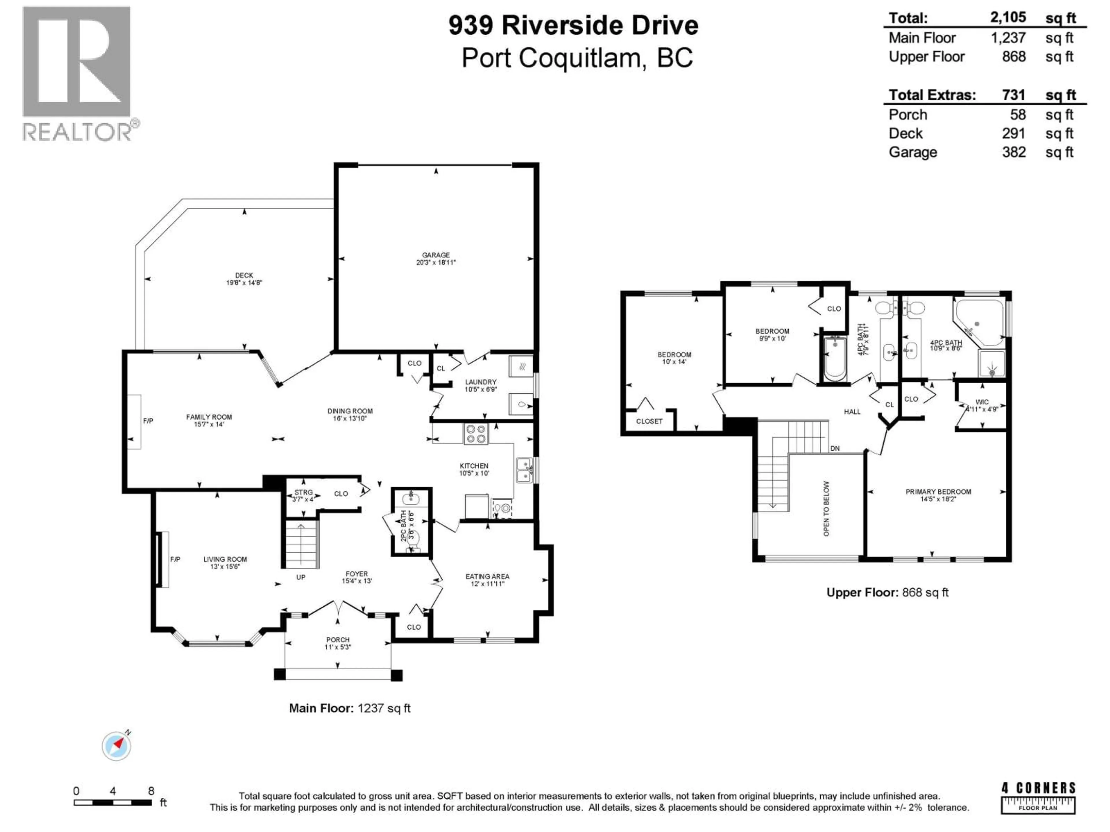 Floor plan for 939 RIVERSIDE DRIVE, Port Coquitlam British Columbia V3B7T6