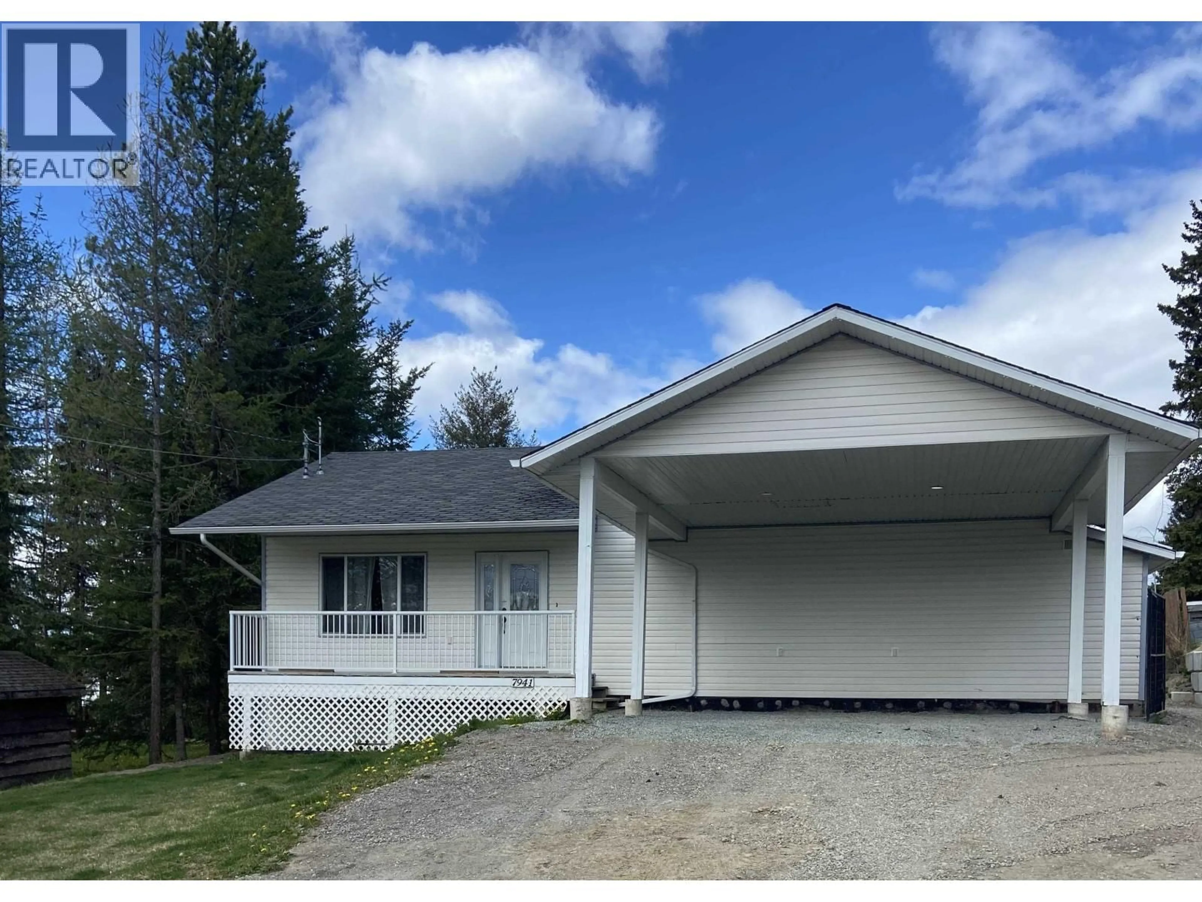 Home with vinyl exterior material, street for 7941 ROSEWOOD PLACE, Prince George British Columbia V2N5M9