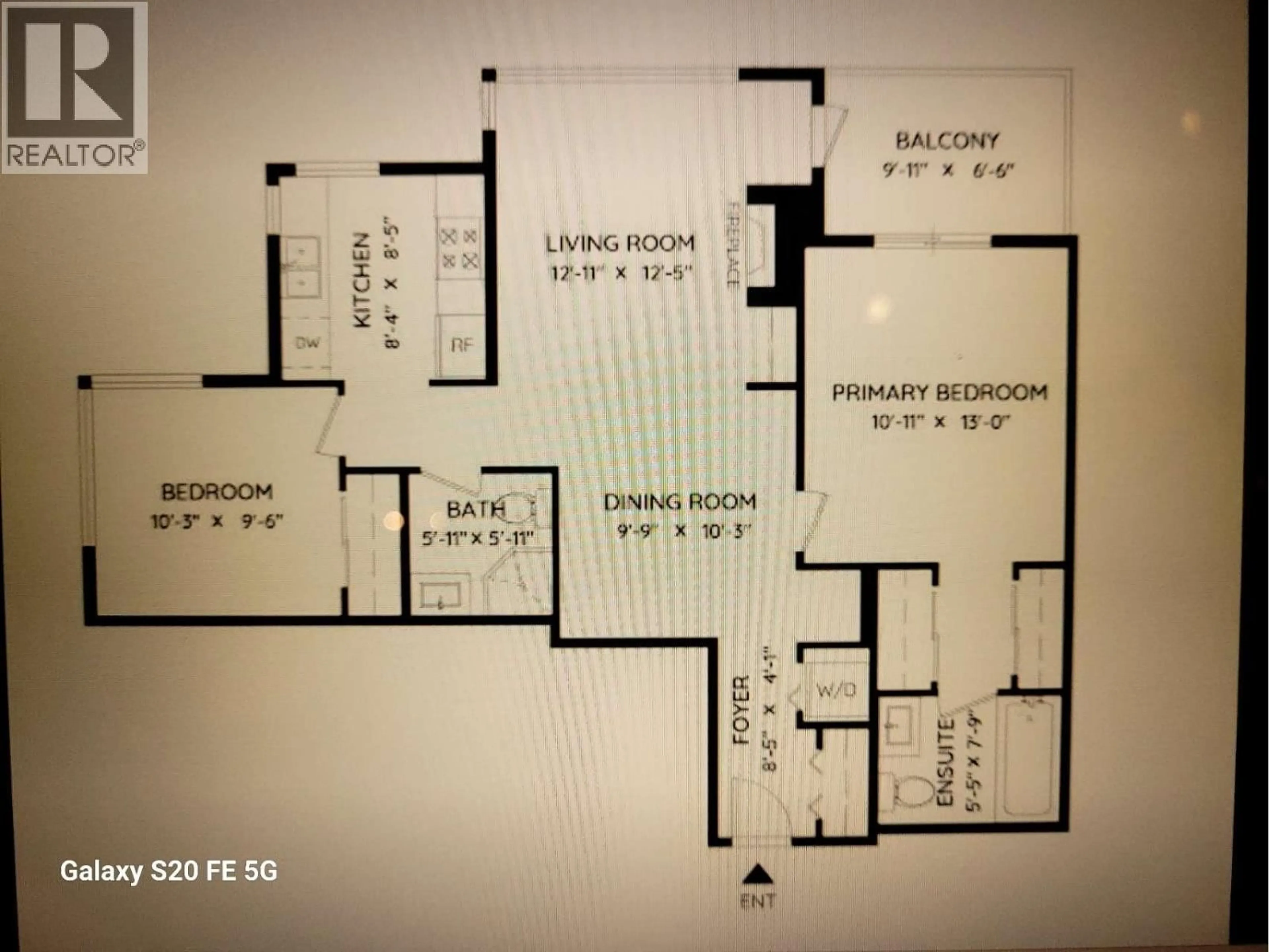 Floor plan for 1103 - 4888 HAZEL STREET, Burnaby British Columbia V5H4T4